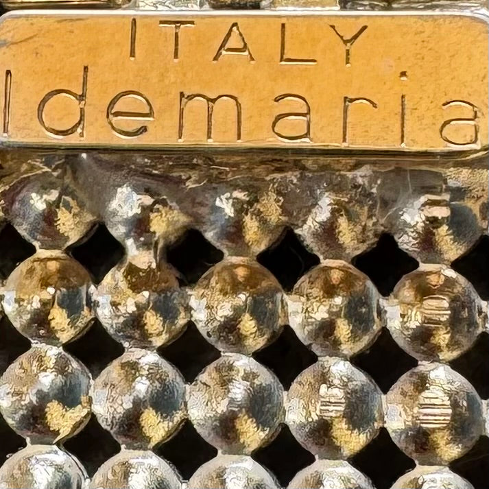 1980s 'ldemaria' Geometric Statement Crystal Necklace