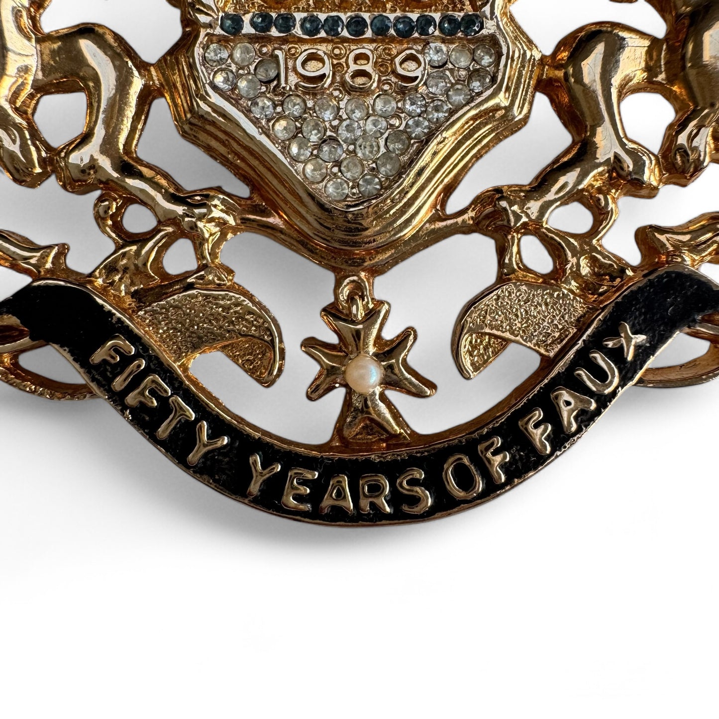 Ciro Fifty Years of Faux 1939-1989 Commemorative Brooch