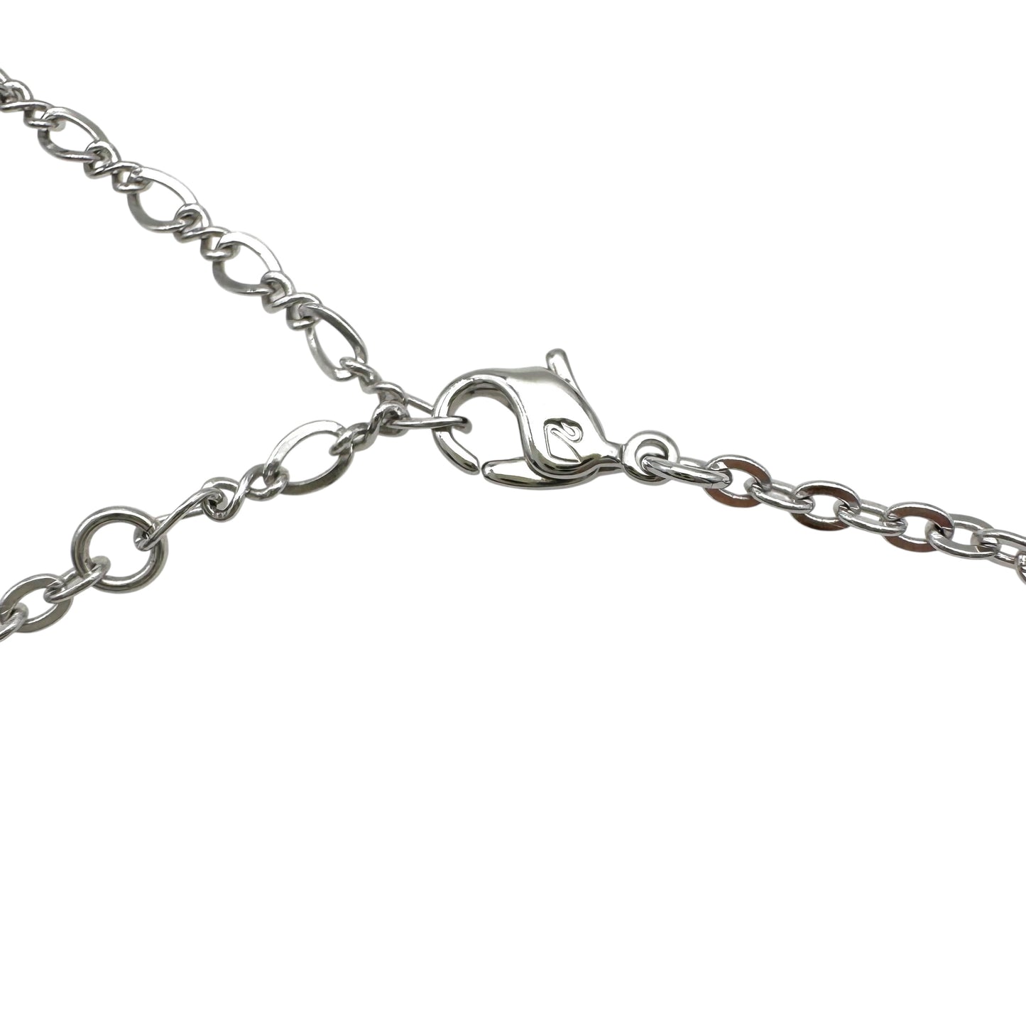 Swarovski (Swan Hallmark) Black Crystal Beaded 'Y Necklace' with Red Pear-Shaped Dropper