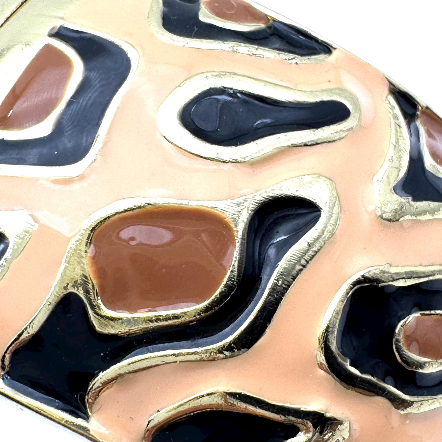 Zawadi South Africa Animal Print Enamel Clamper Bangle (Future Collectible)