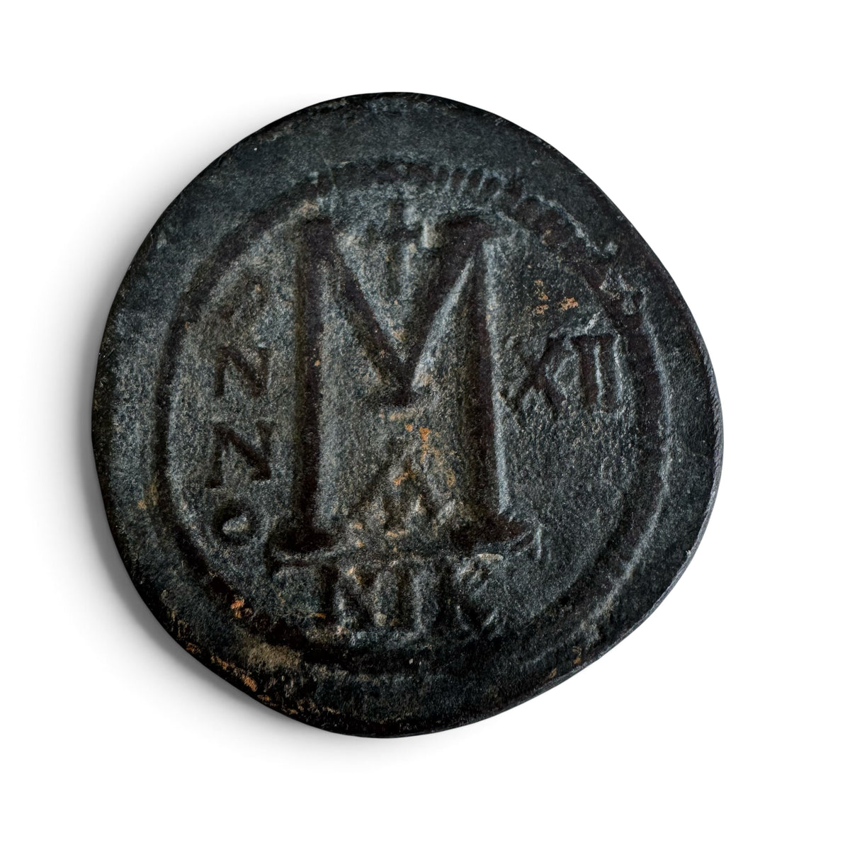 Large Justinian Byzantine Coin Clip On Earrings
