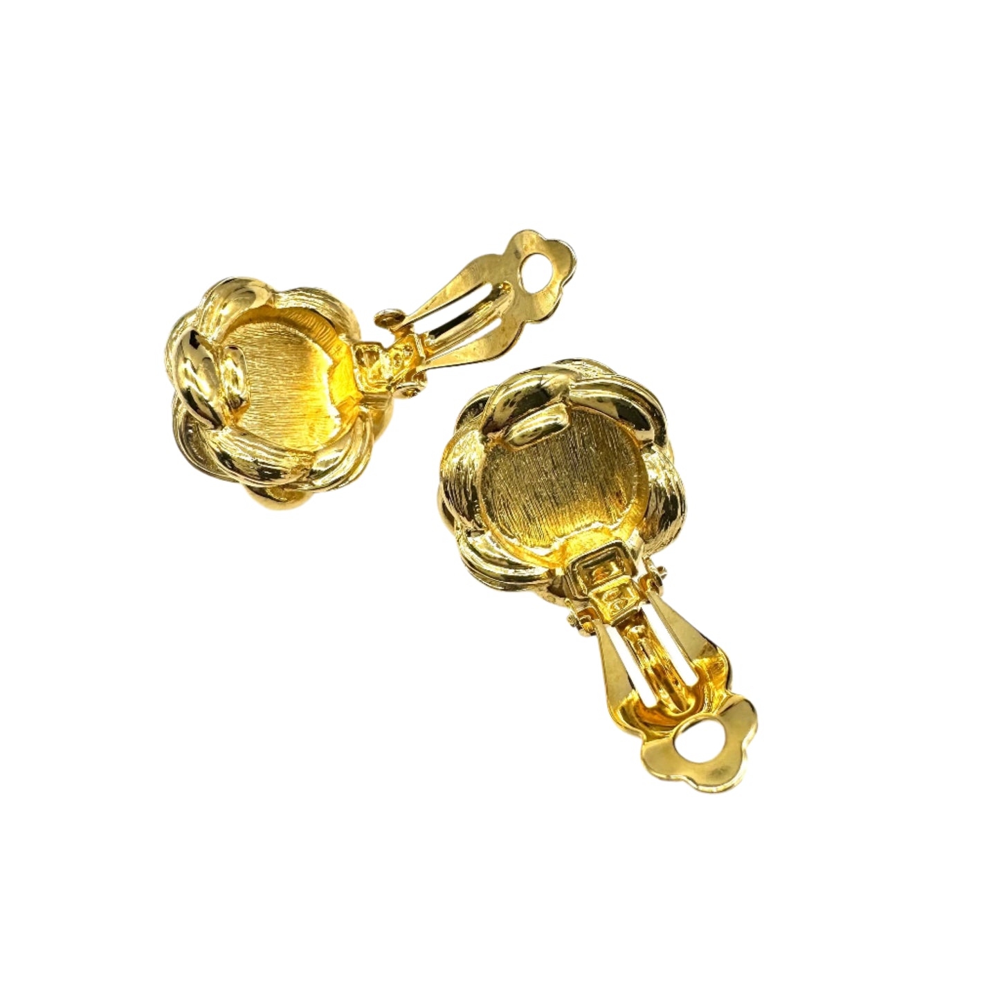 Vintage Faux Pearl Clip On Earrings (2.2cm Dia)