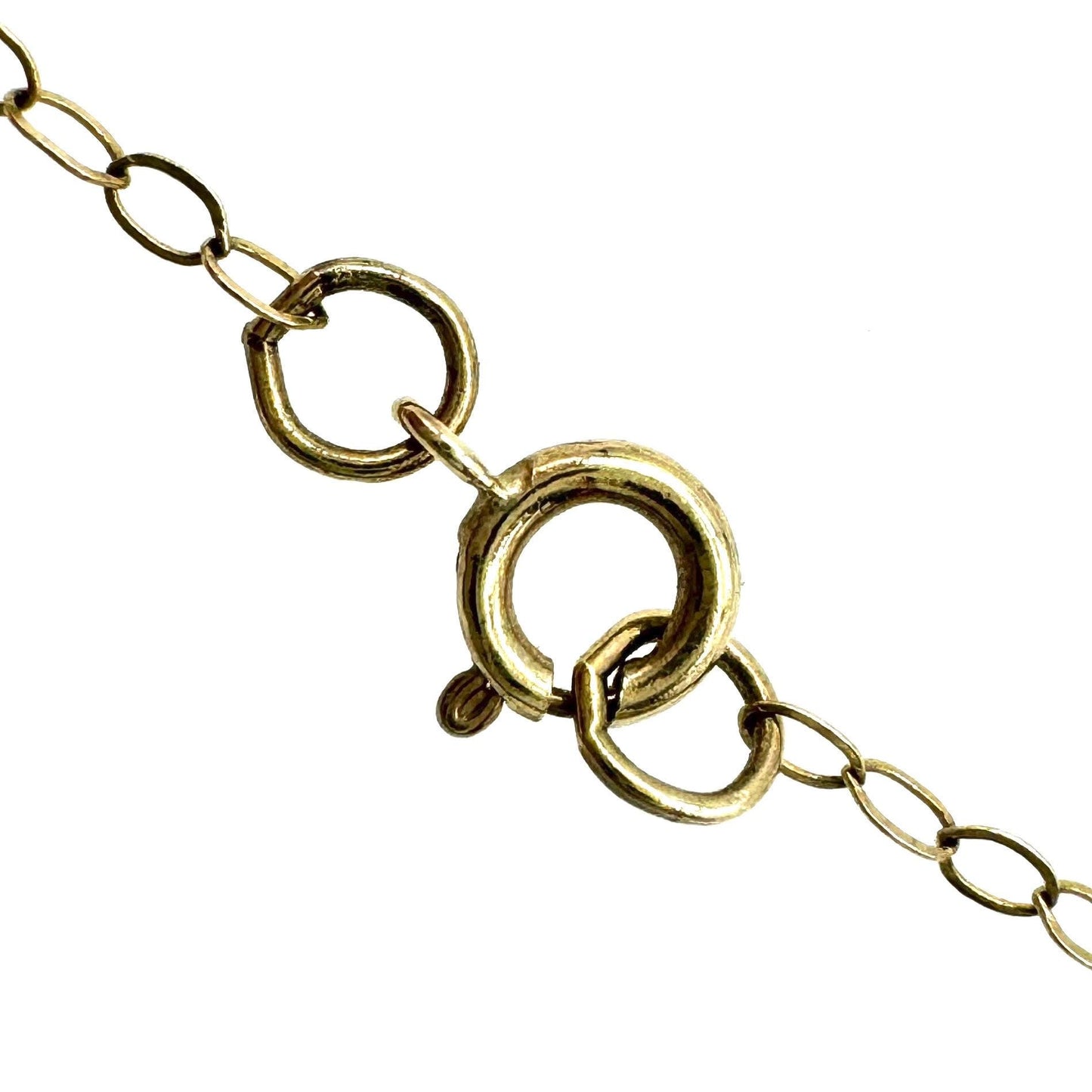 9ct (Stamped 375) Gold Leaping Dolphin on Fine 9ct Gold Chain (Vintage)