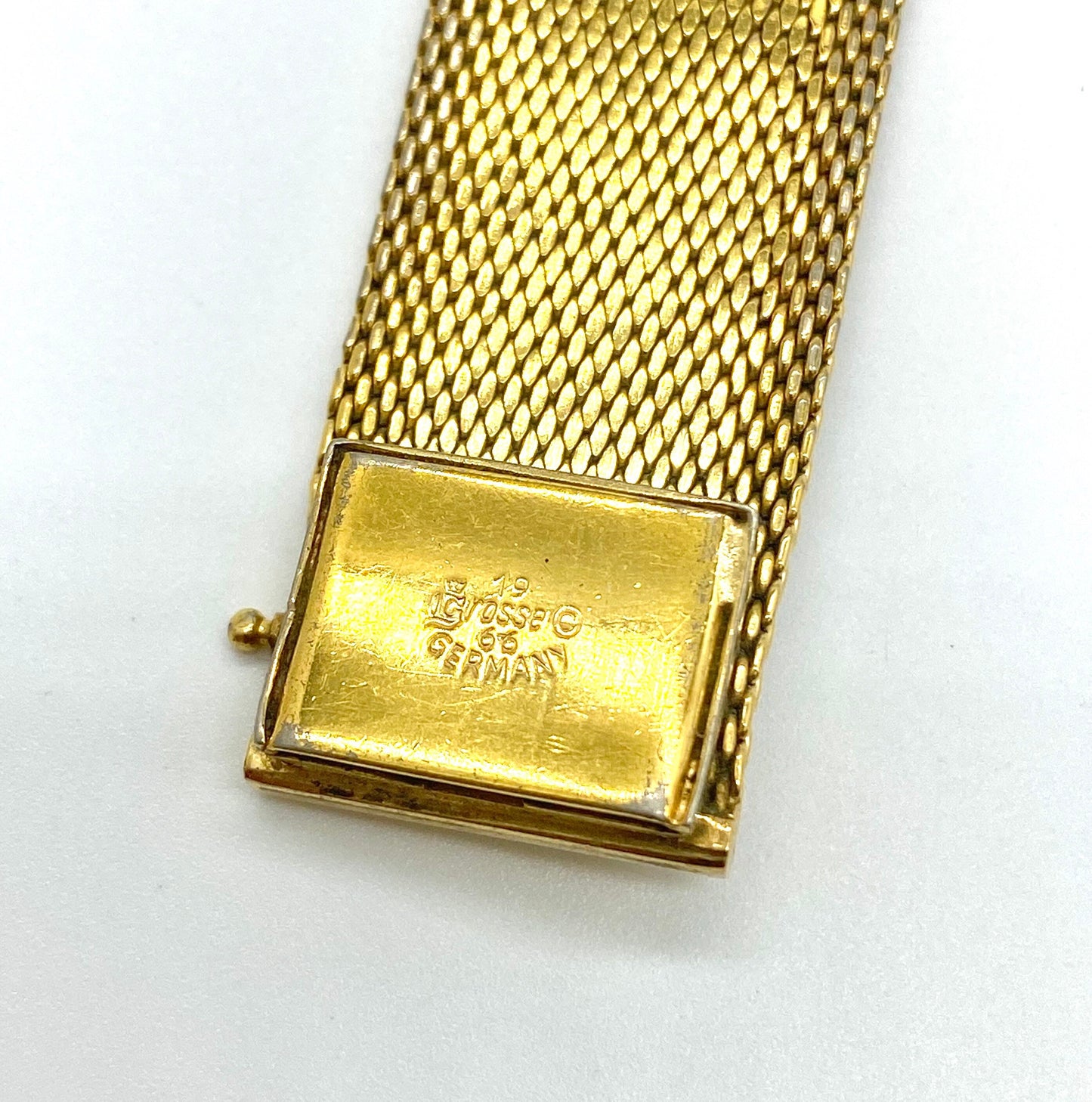 Bracelet Grossé 1966 Plaqué Or Texturé
