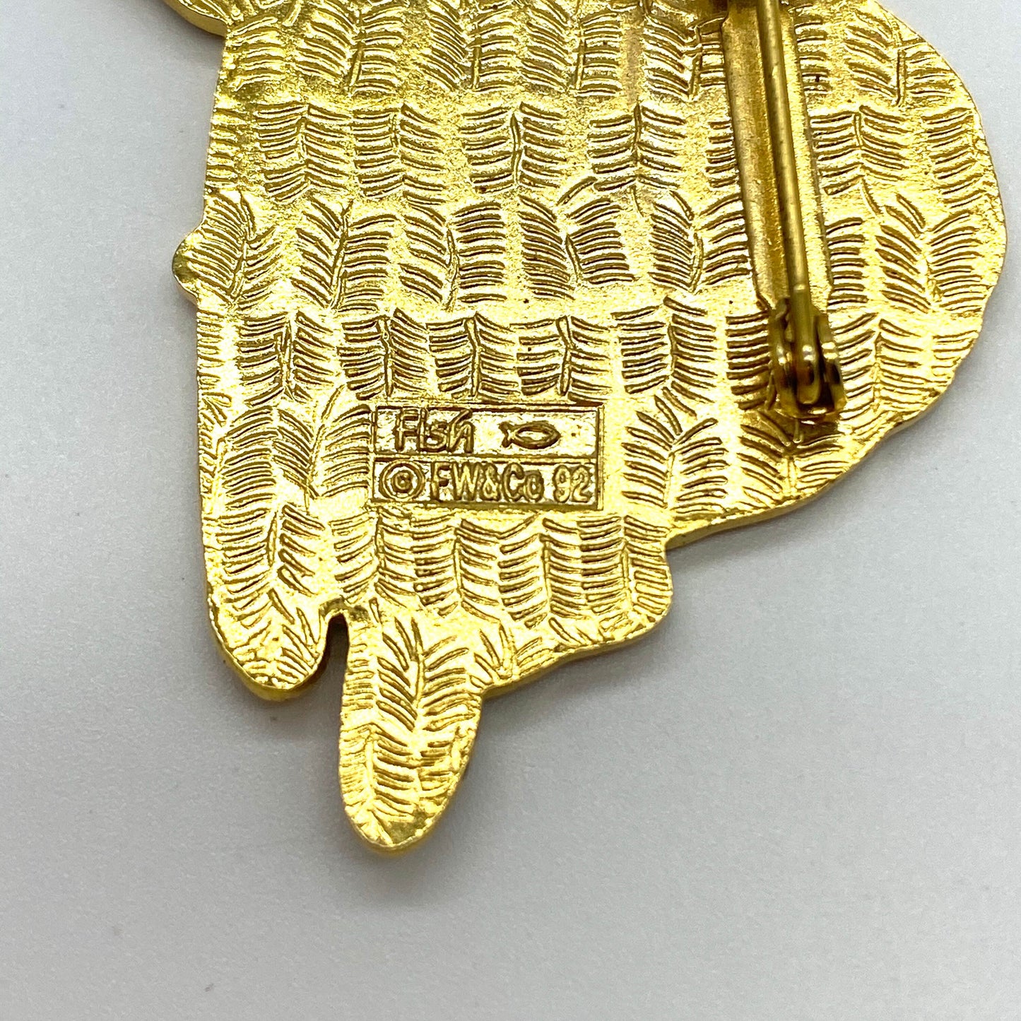 Cloisonne Brooch by Fish FW & Co