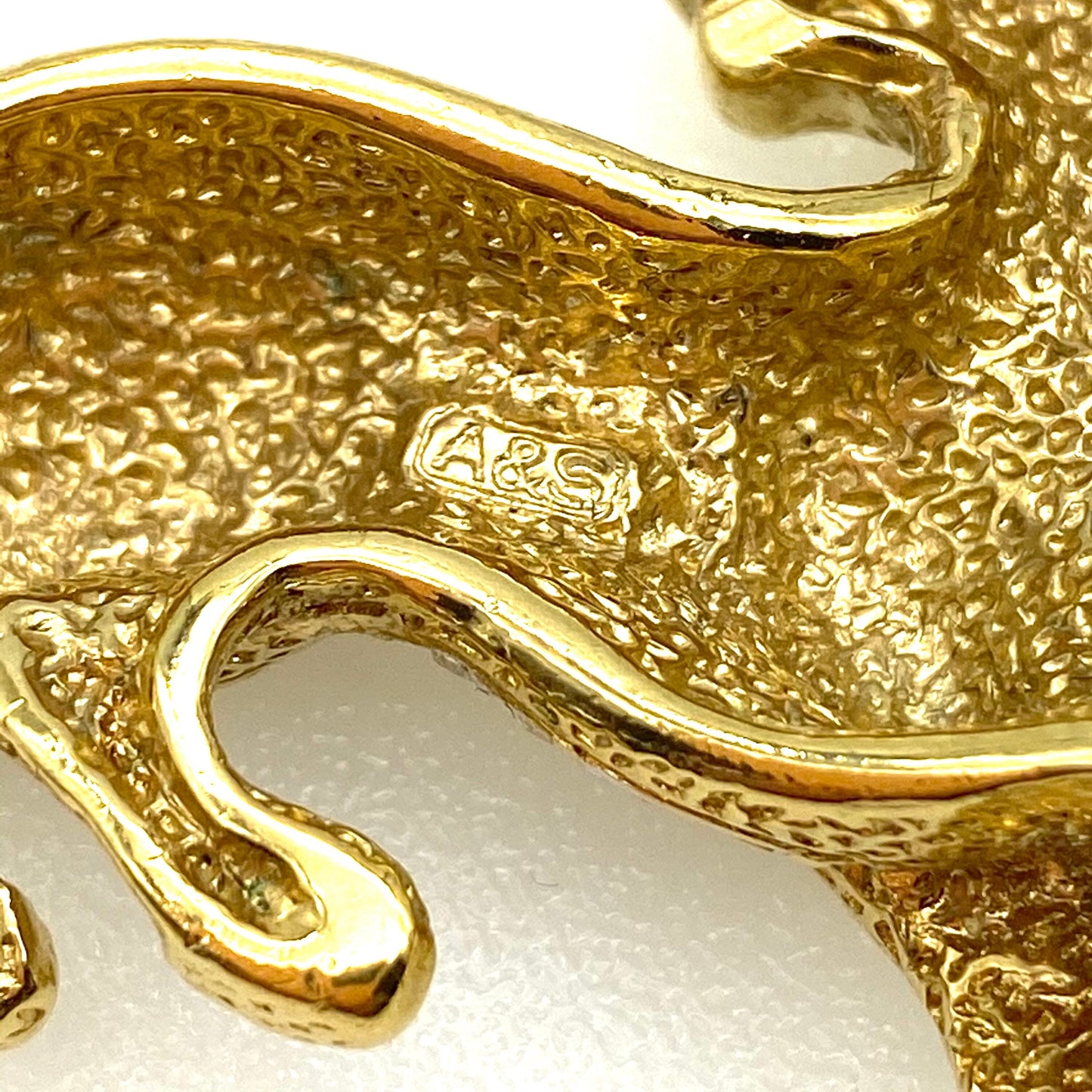 Attwood and Sawyer 22ct Gold Plated Enamel and Swarovski Crystal Pave Set