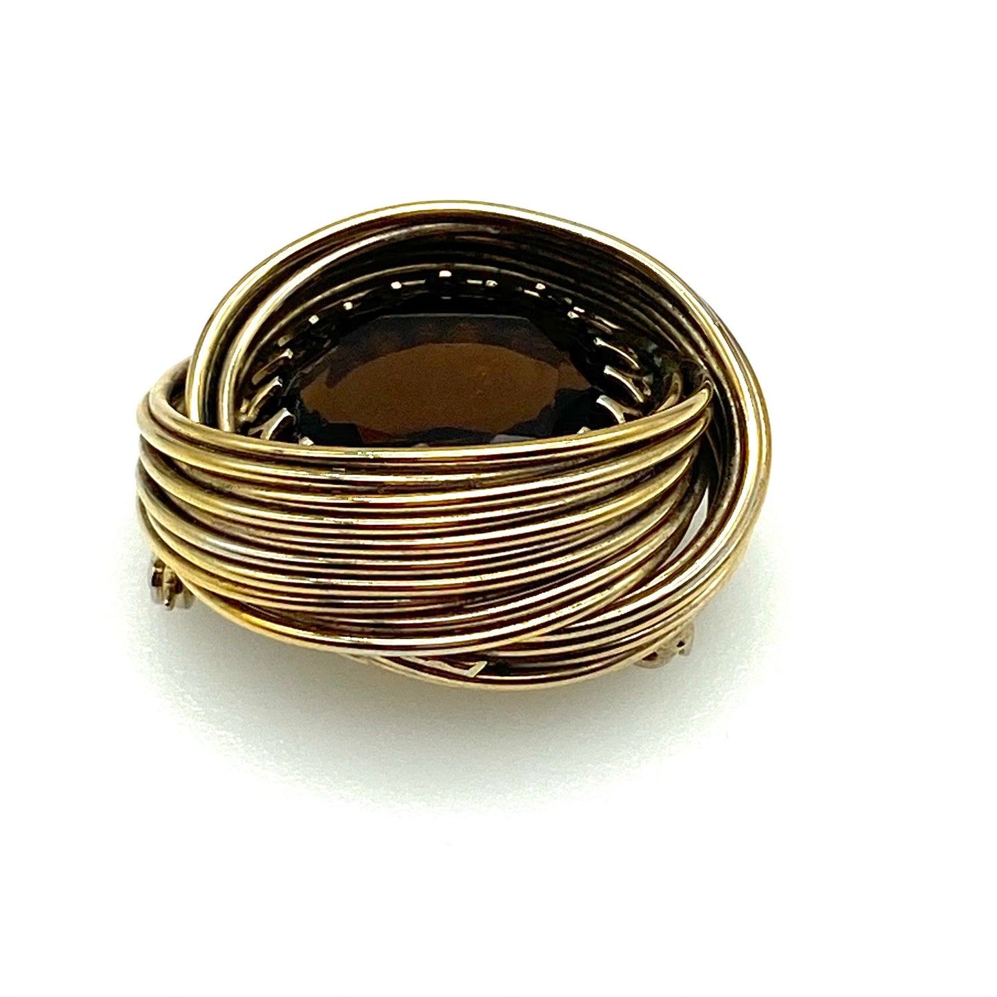 Broche plaquée or Kramer de New York