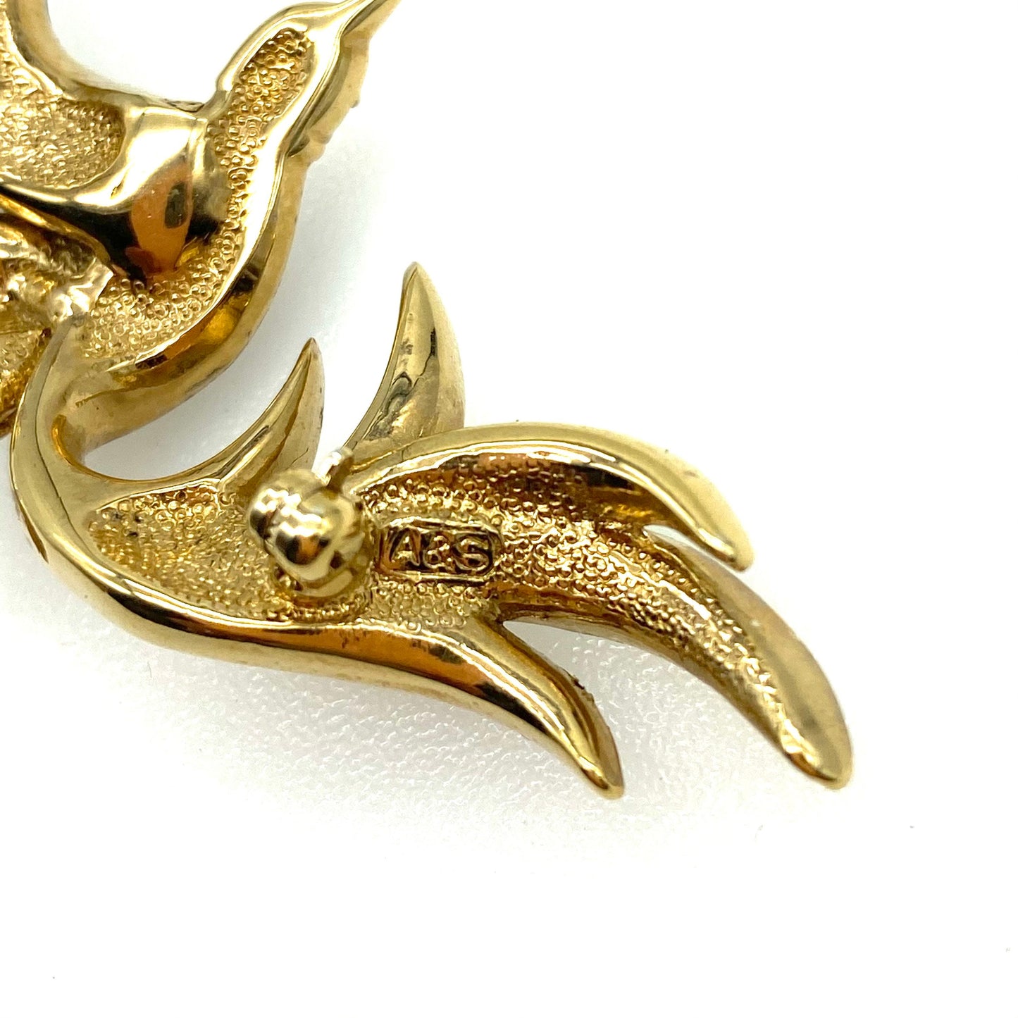 Attwood and Sawyer Collectable 22ct Gold Plated Bird of Paradise Brooch