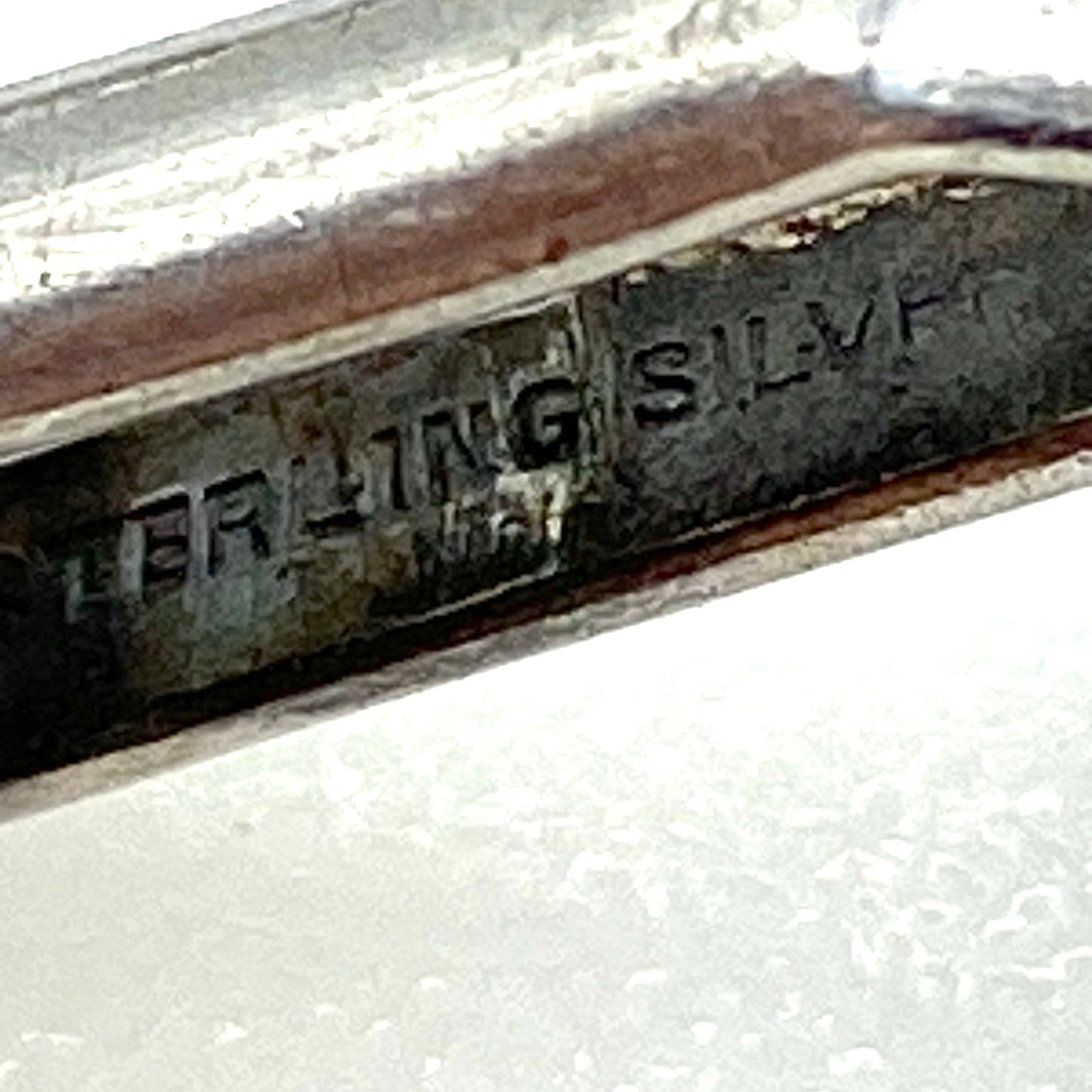 Mid Century Sterling Silver Moss Agate Cufflinks