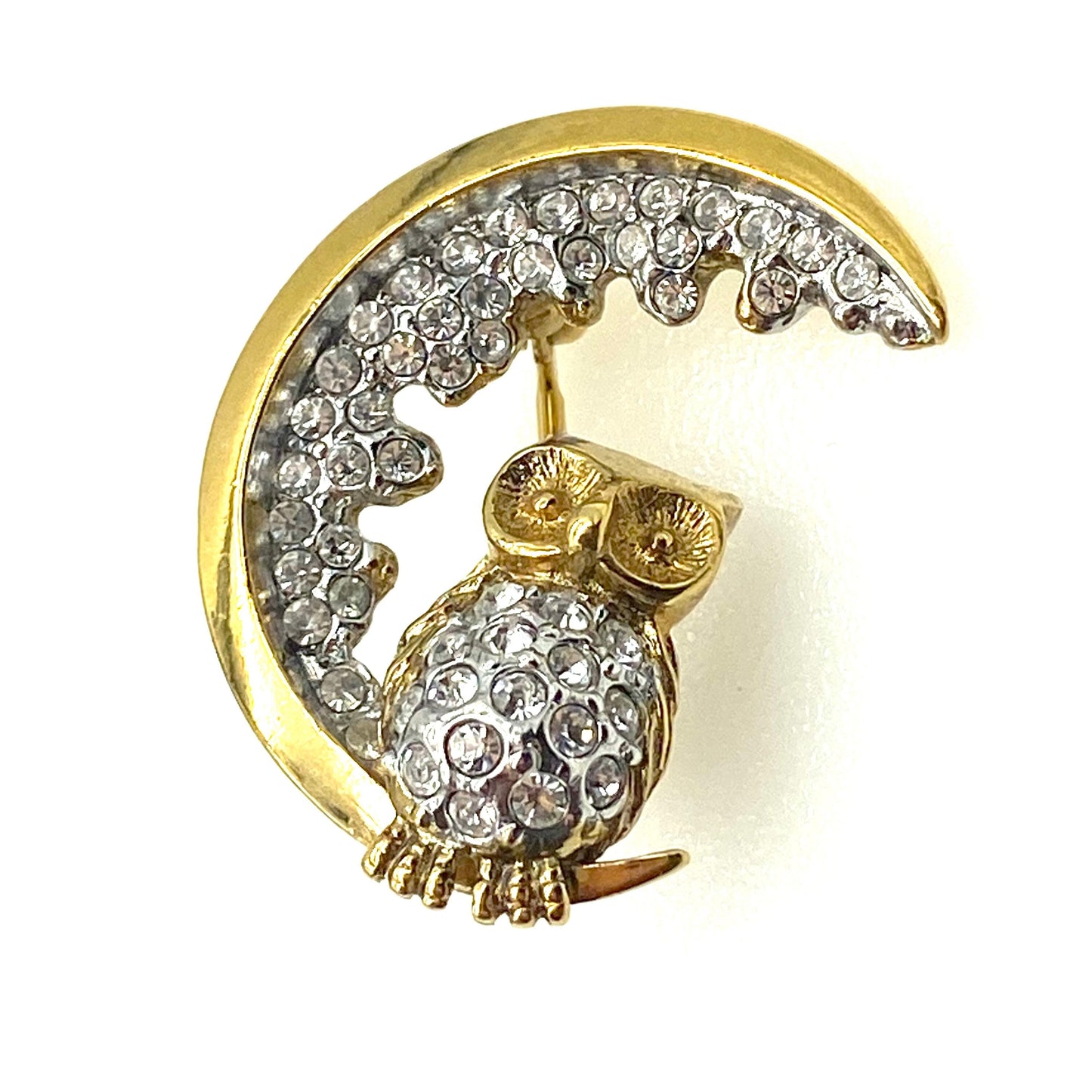 Attwood and Sawyer Owl in Moon Brooch