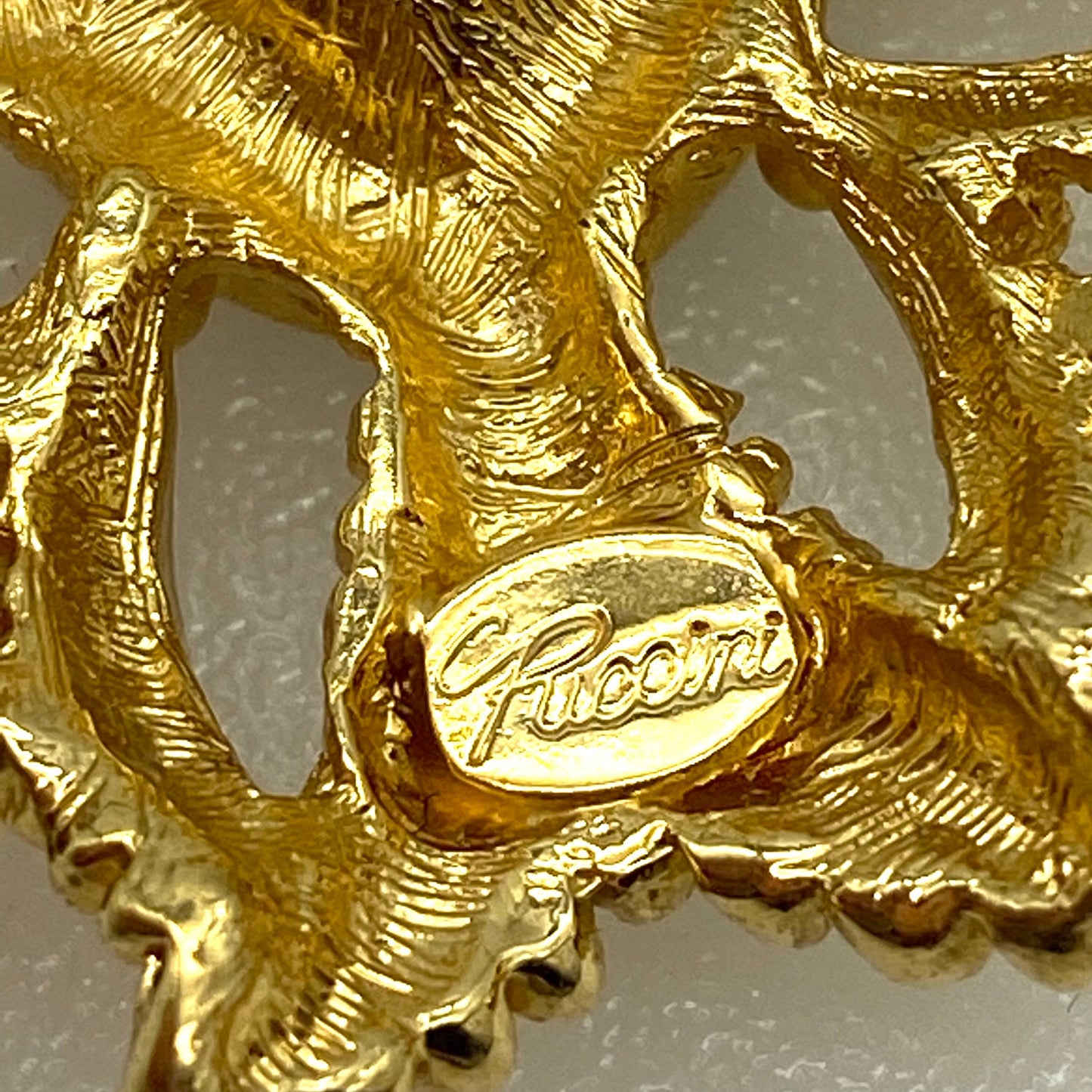 Puccini Etruscan/ Byzantine Maltese Cross Brooch / Pendant