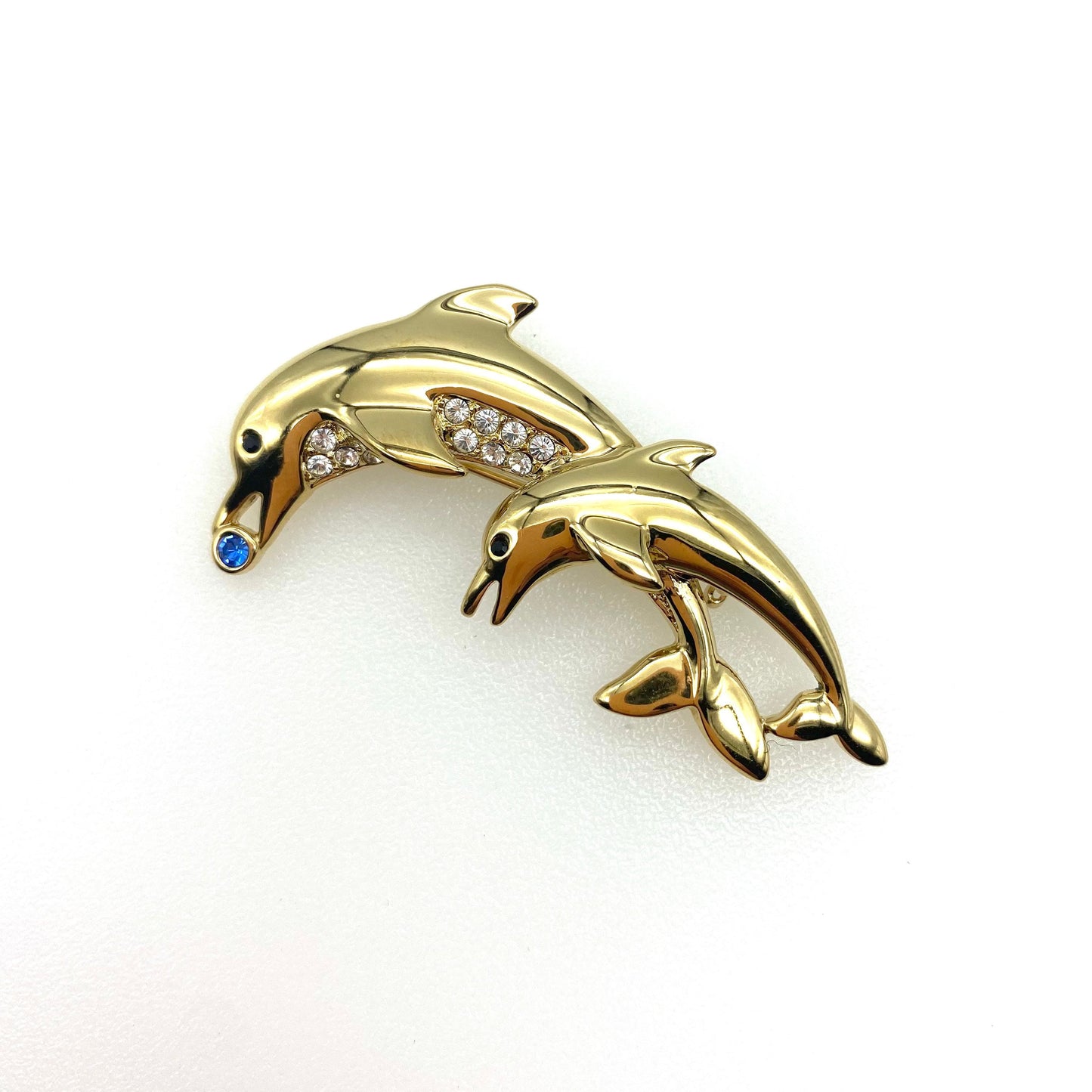 BJ 'Beatrix Jewelry' Leaping Dolphins (Mother and Calf) Brooch