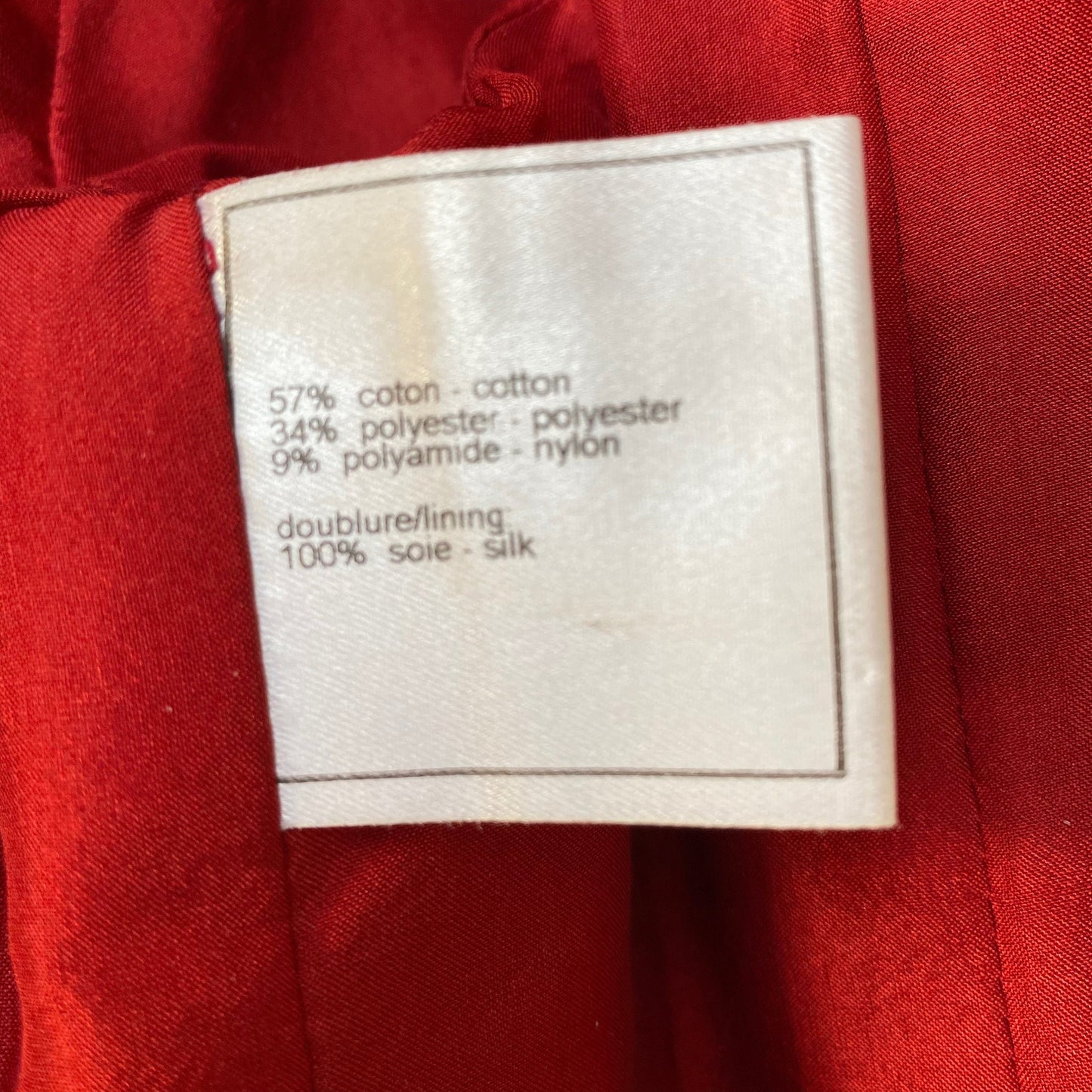 Chanel Identification 2000 Transition Collection Red Padded Short Sleeved Jacket (UK Size 8)