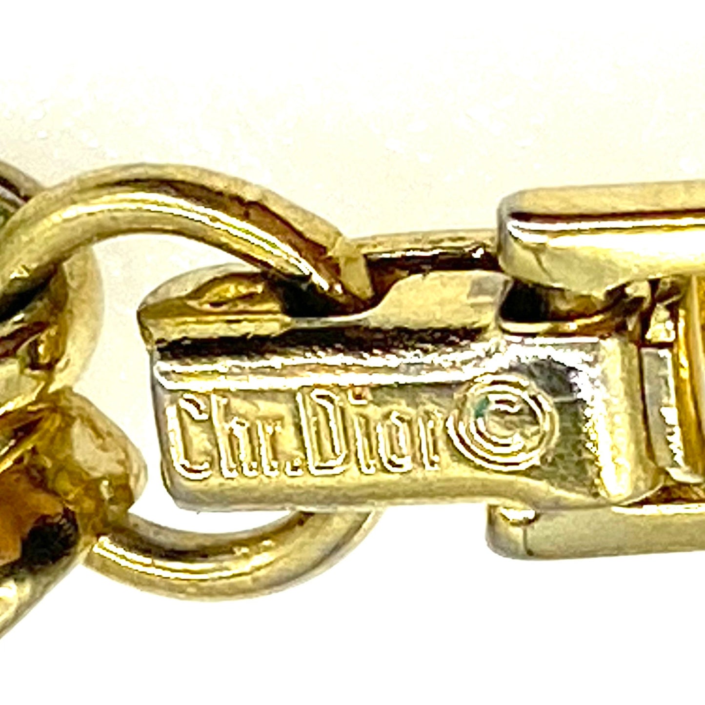 Christian Dior Collier ras du cou Omega Flexi fin/petit plaqué or avec rallonge