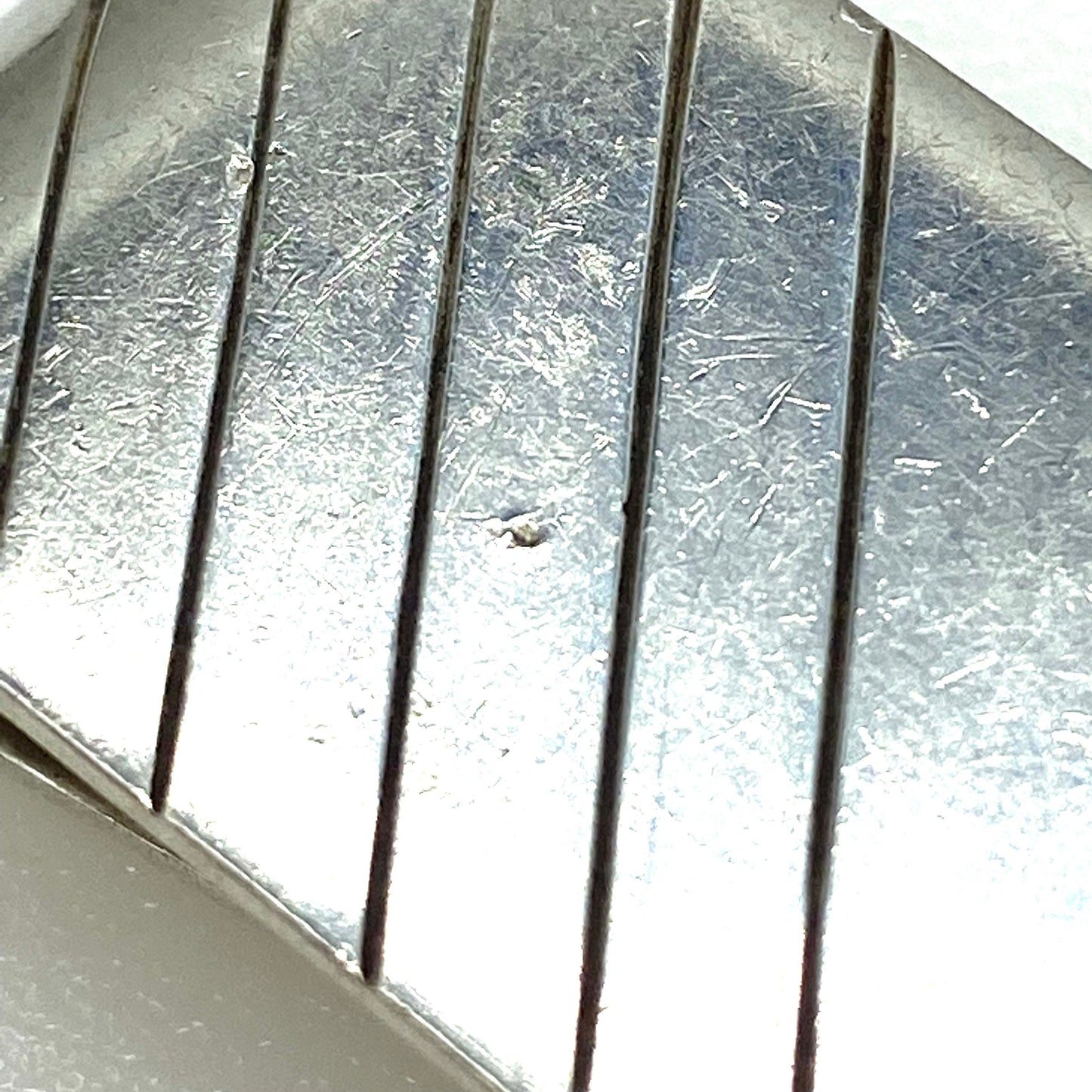 Vintage Engravable Hallmarked 925 Sterling Silver Turned Money Clip
