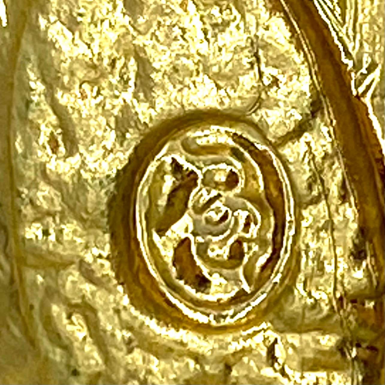 Bergdorf Goodman Red Enamel Abstract Pierced Earrings with Replacement Backs