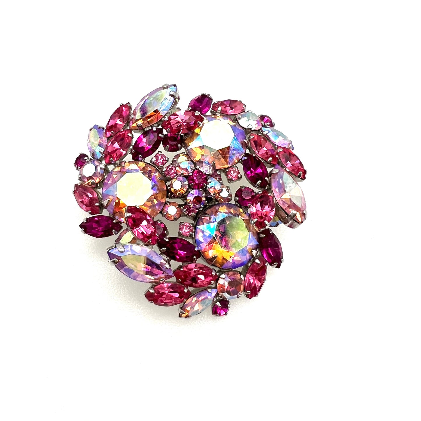 Broche tourbillon rose Sherman