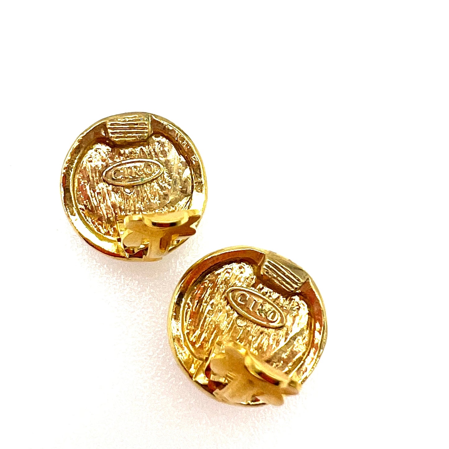 CIRO Domed Sputnik Crystal Clip On Earrings