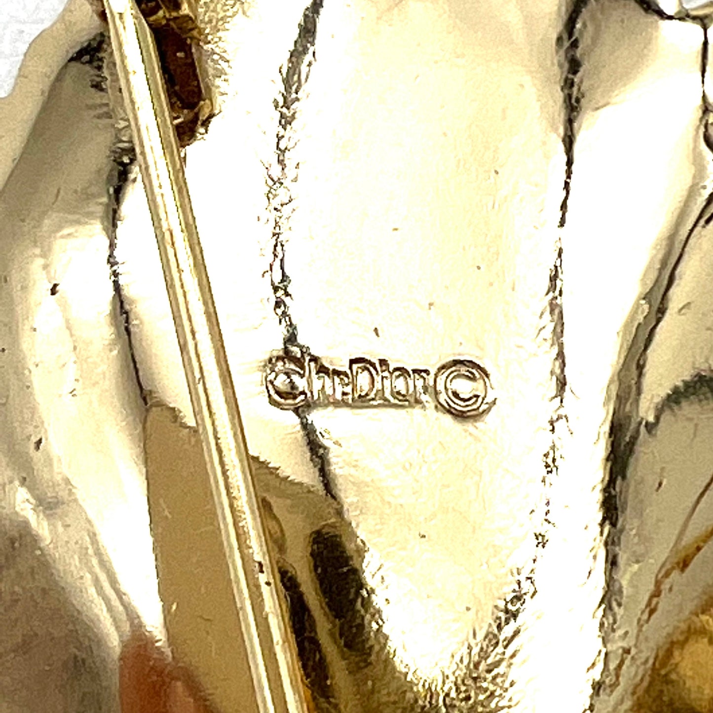 Christian Dior Leaf Brooch