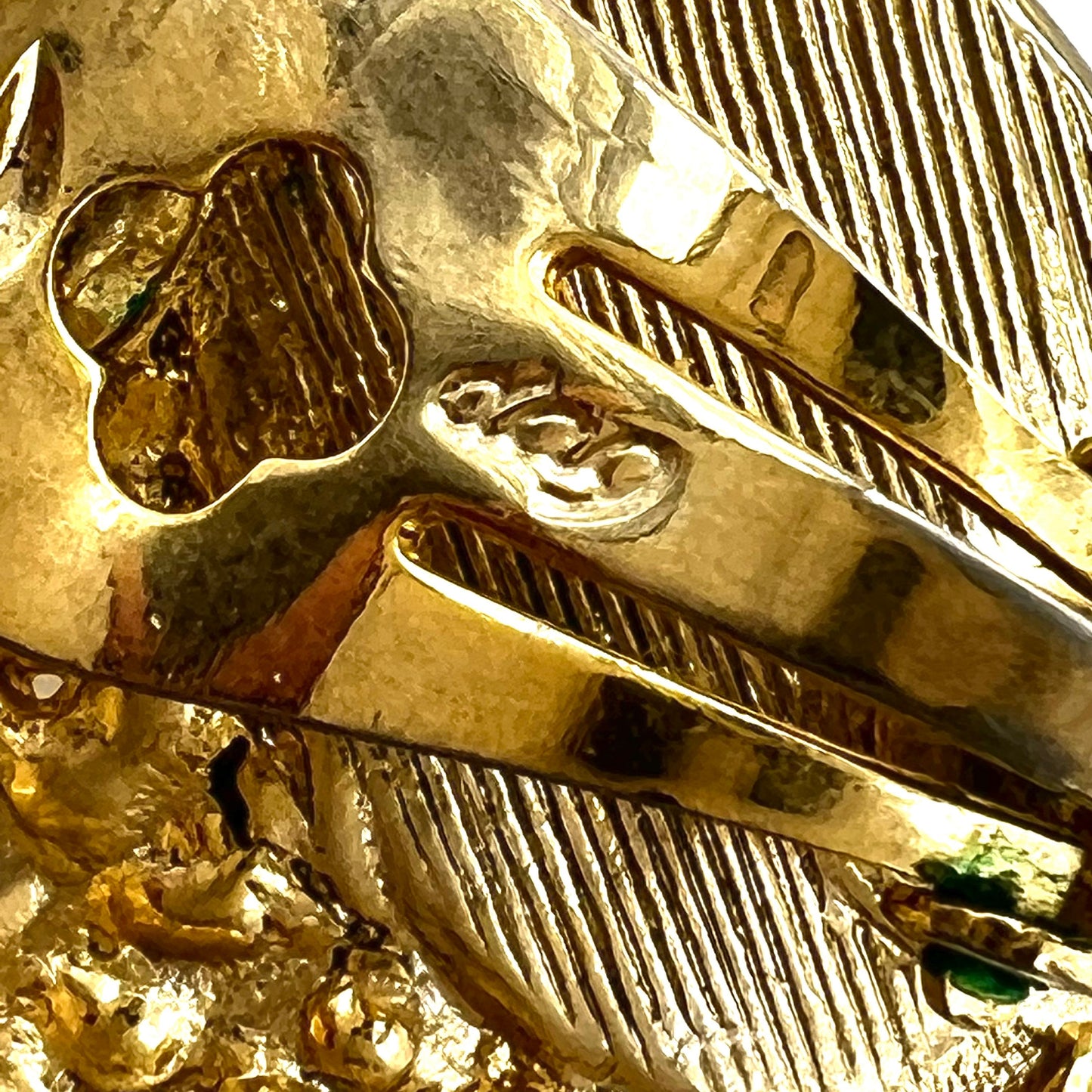 David Grau Modernist Faux Pearl Clip On Earrings