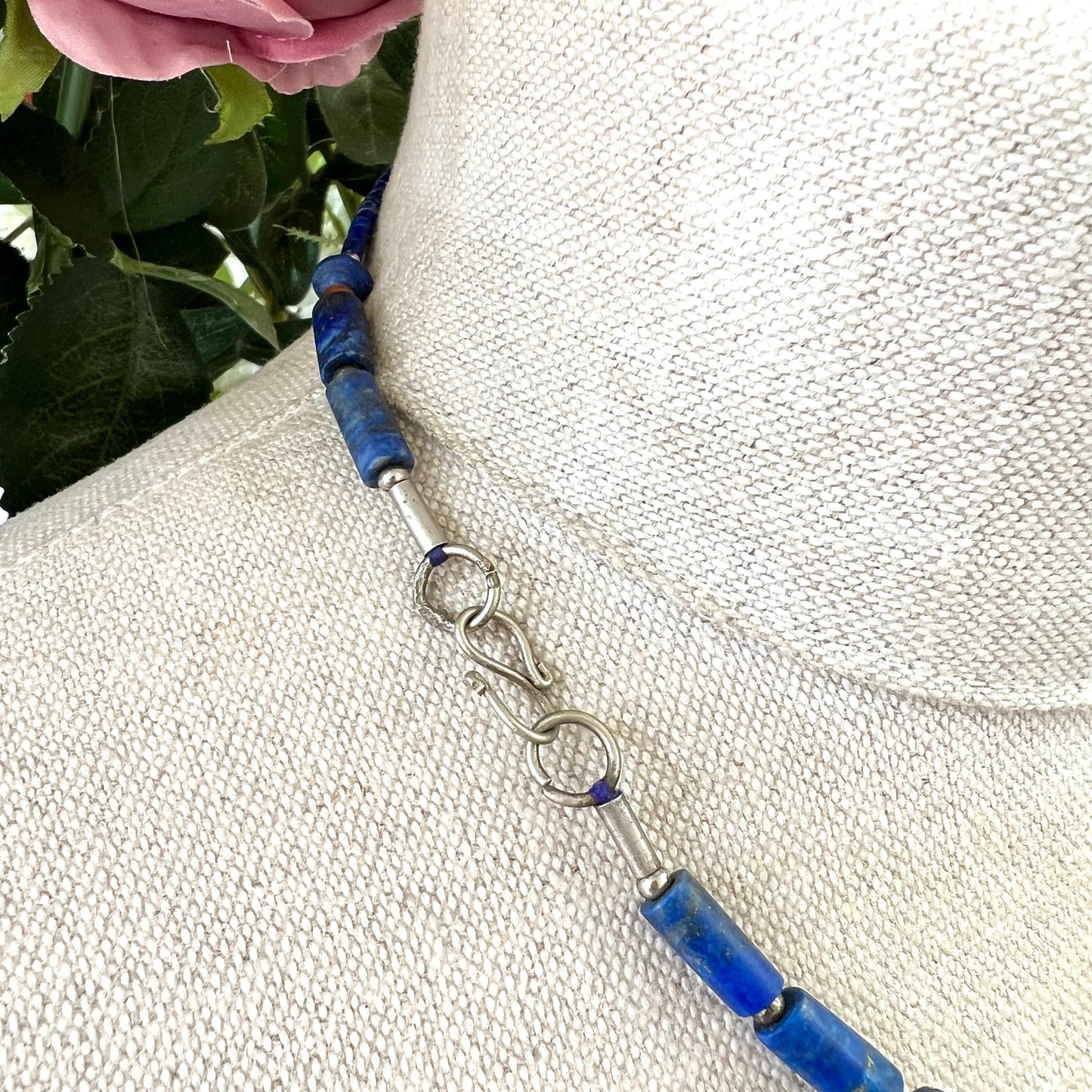 Collier vintage Lapis Lazuli Cornaline et Turquoise