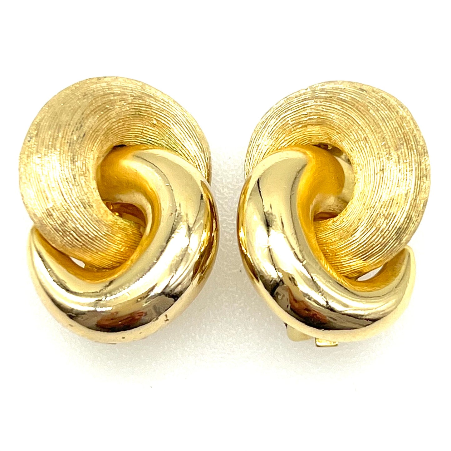 Christian Dior Love Knot Clip On Earrings