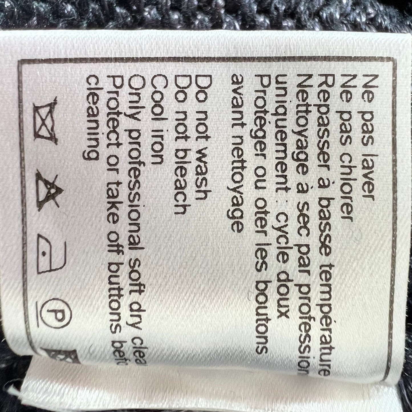 Chanel 2000 Transition Collection navy silk mix sleeveless top with single button to the wide collared neckline