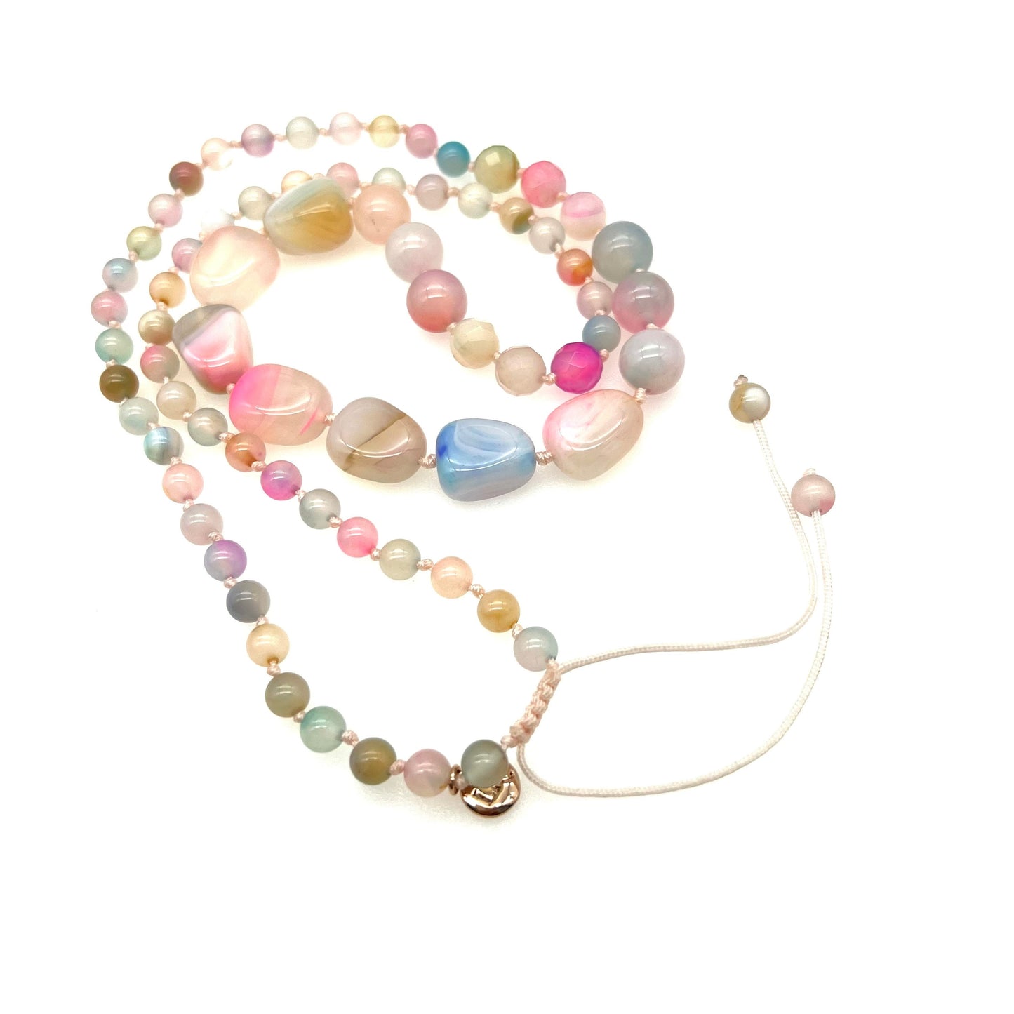 Lola Rose Hand-Knotted Graduated Semi-Precious Bead Adjustable Necklace