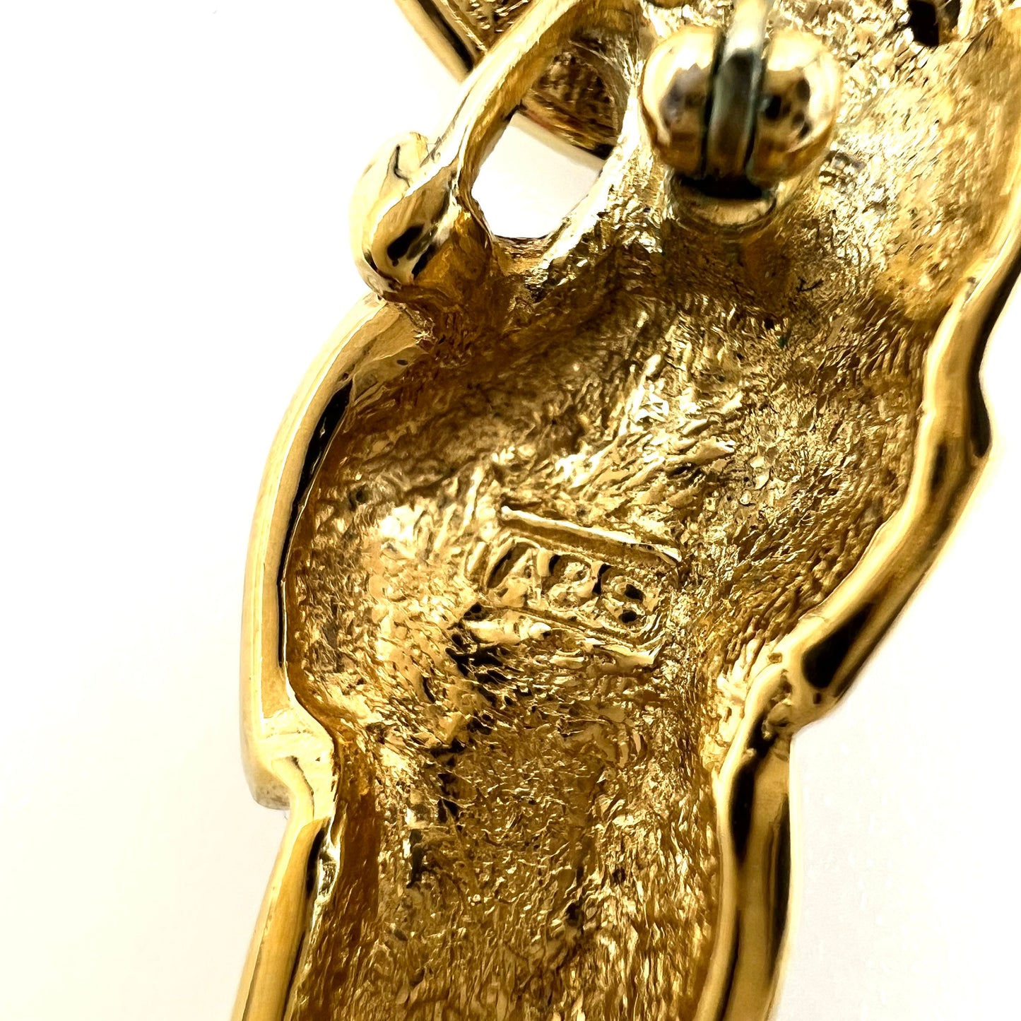 Attwood and Sawyer 22ct Gold Plated Enamelled / Swarovski Crystal Geisha Girl Brooch