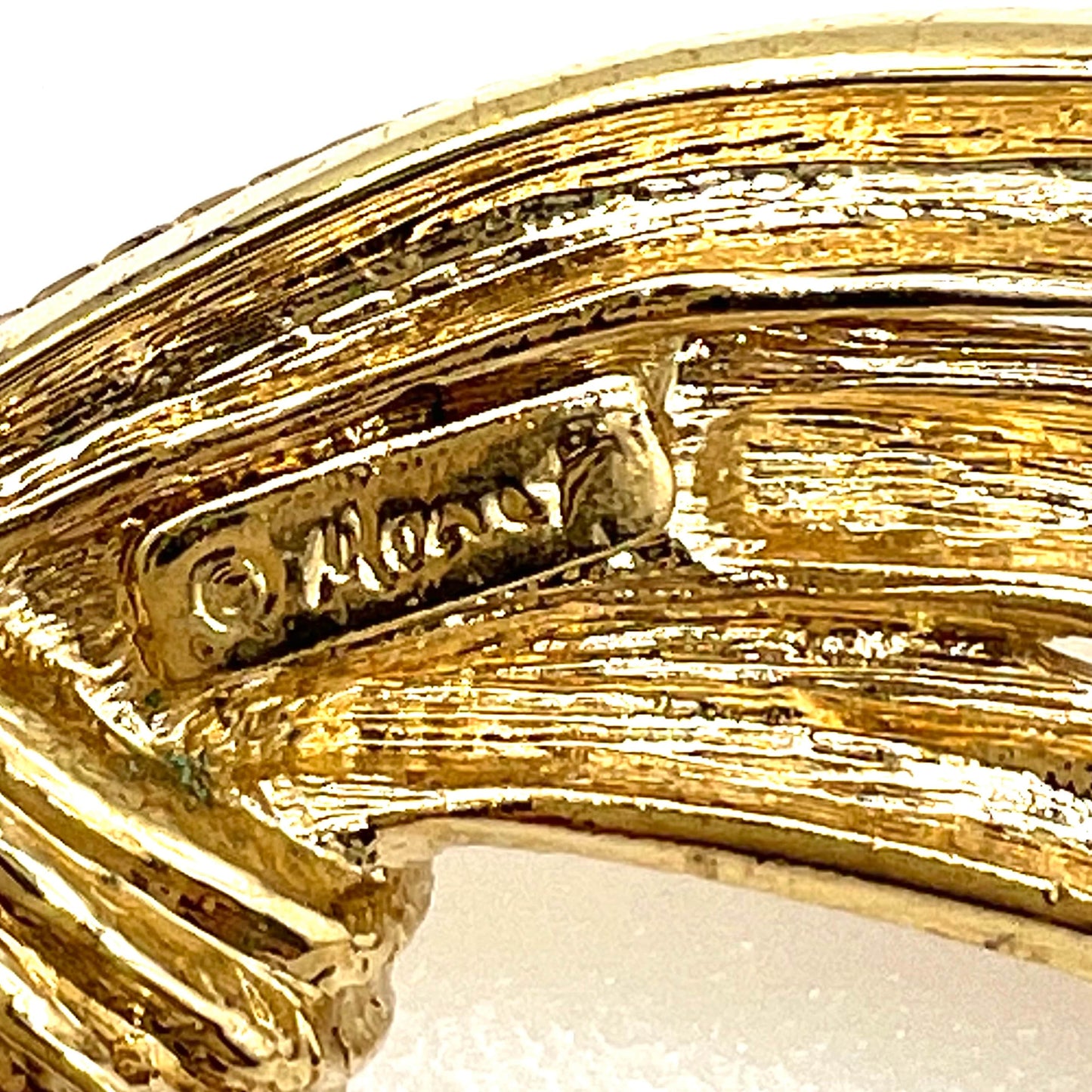 Monet Modernist Wheat Spray Brooch