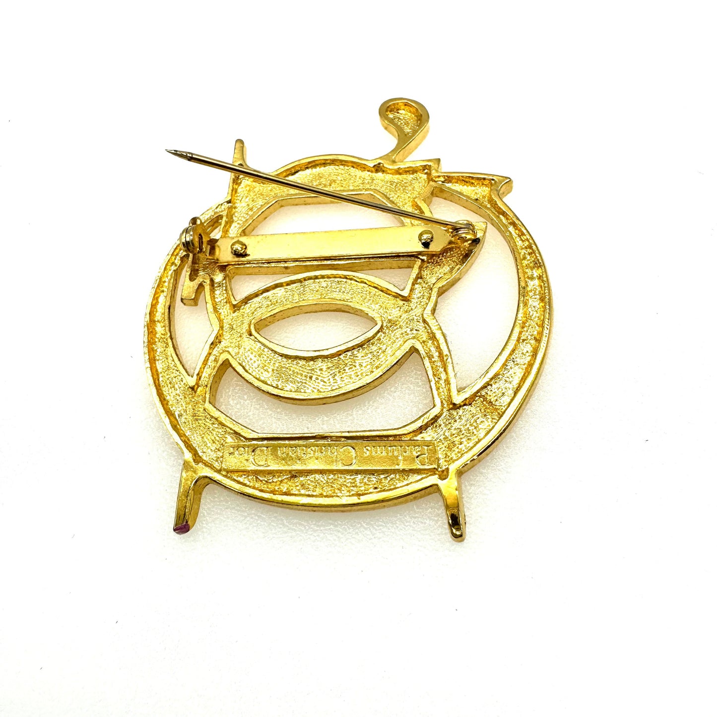 Christian Dior Parfums Logo Brooch