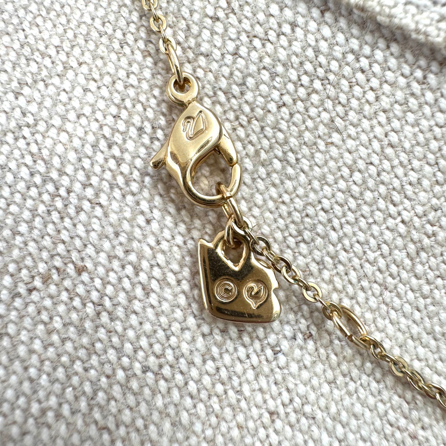 Swarovski (Swan Hallmark) Gold Plated Green 'Nuts' Erinite Solitaire Integral Necklace