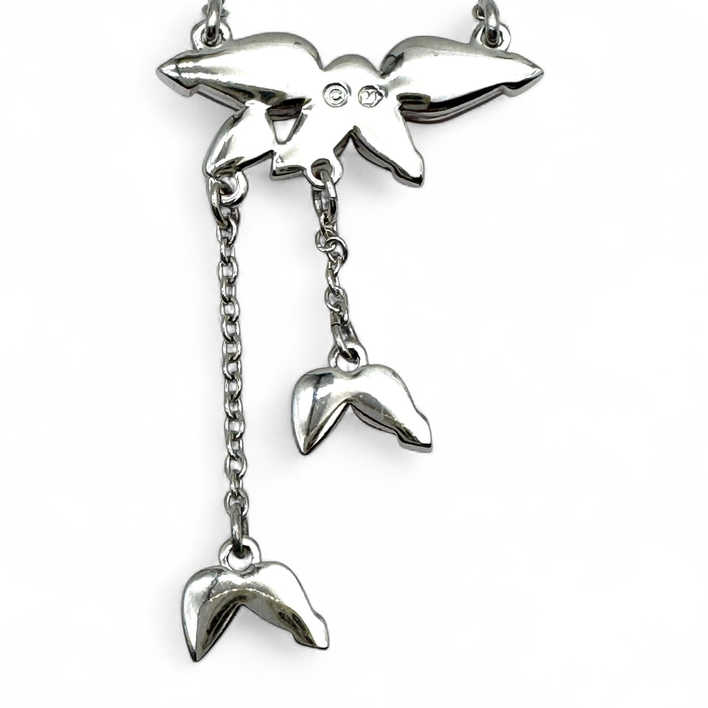 Swarovski (Swan Mark) Red Falling Petals Dropper Necklace