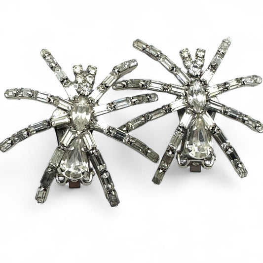 Butler and Wilson 1980s Iconic Spider Clip On Earrings