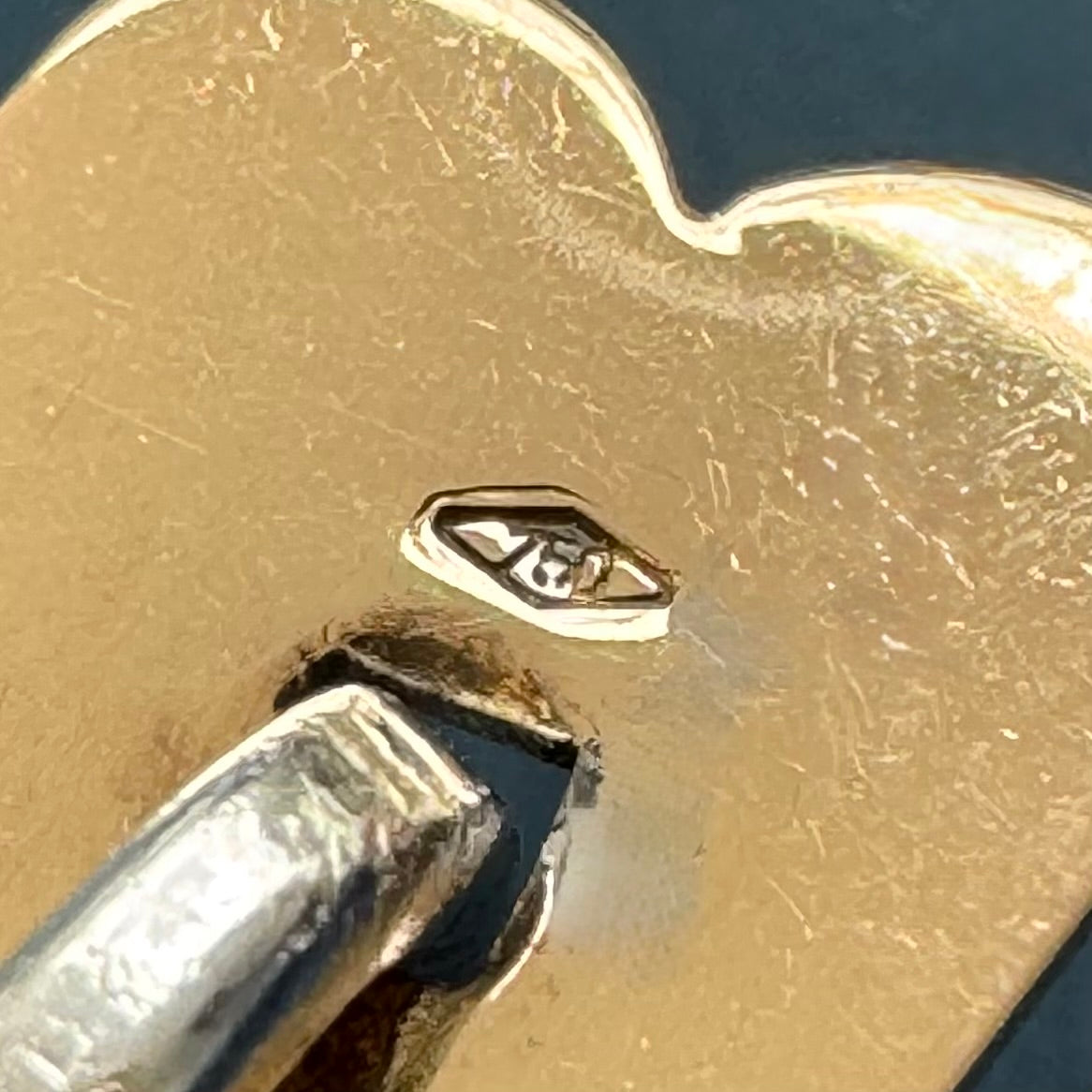 Pianegonda Italian Designer 18ct Yellow Gold and 925 Silver Chain Drop Heart Earrings