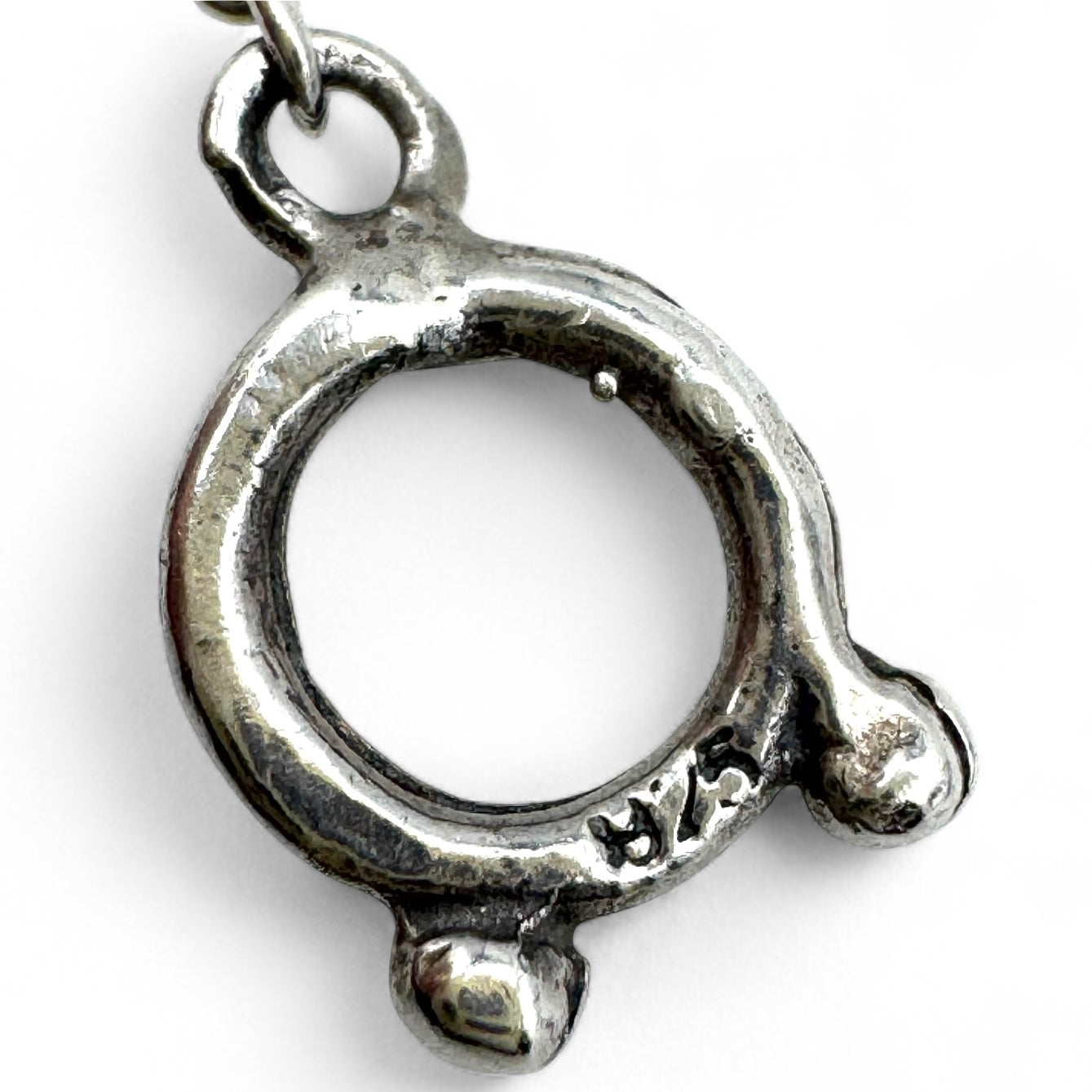 925 Silver Long Viking Bird/Dove Toggle Clasp Necklace