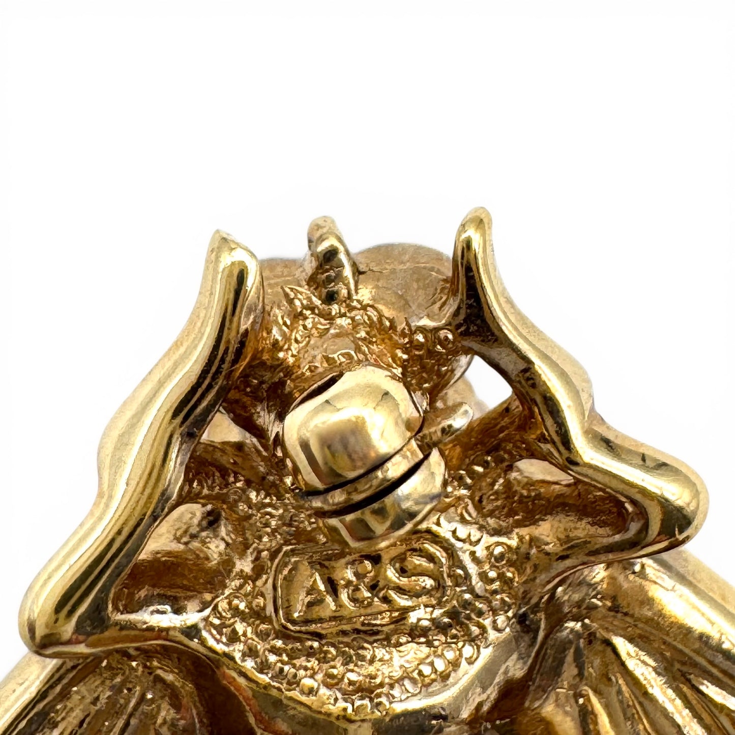 Attwood and Sawyer 22ct Gold Plated Open Winged Swarovski Crystal Insect/Bee Brooch