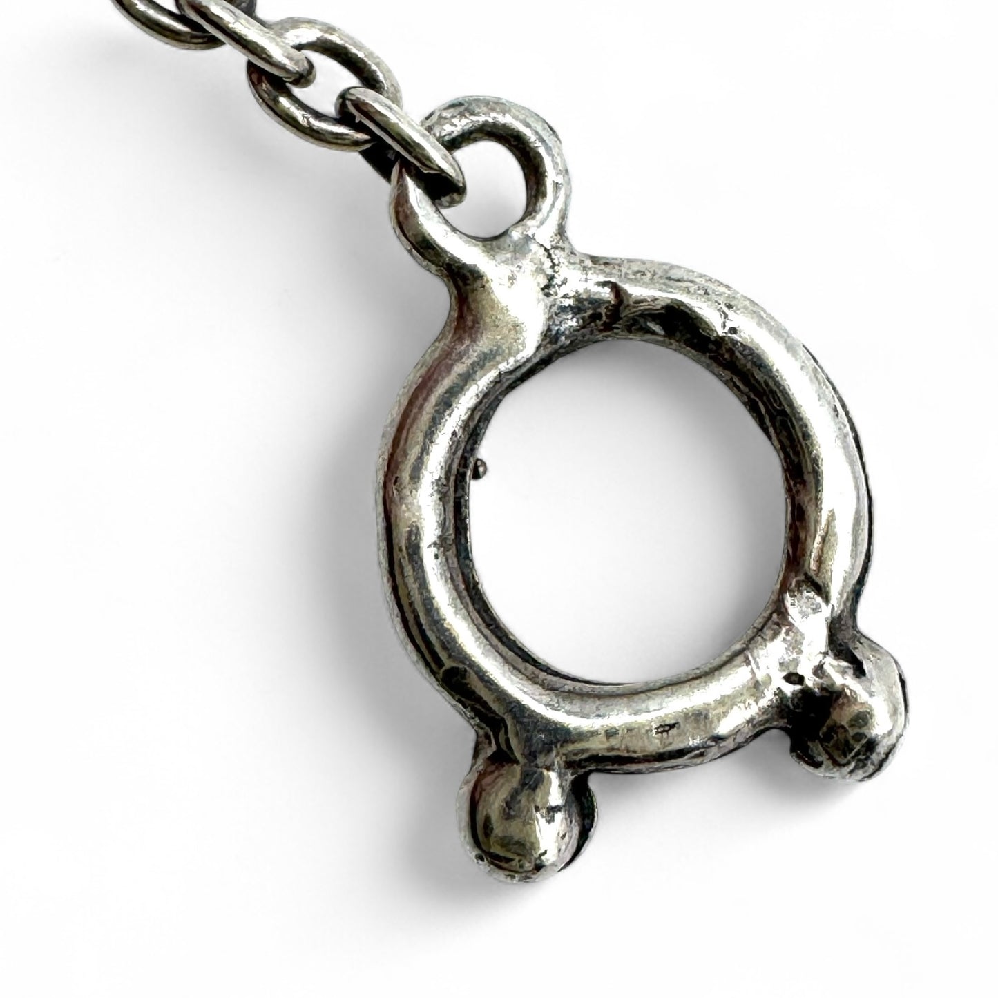 925 Silver Long Viking Bird/Dove Toggle Clasp Necklace