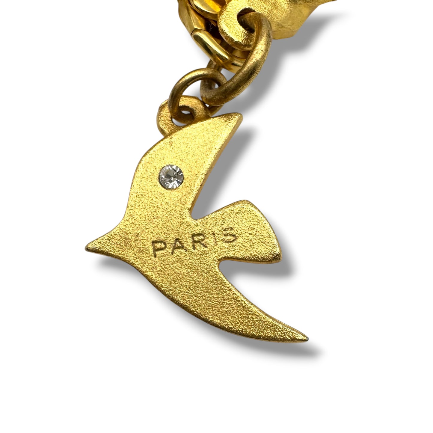 Cécile & Jeanne 24ct Gold Plated Asymmetrical Abstract Open Work Knot Necklace