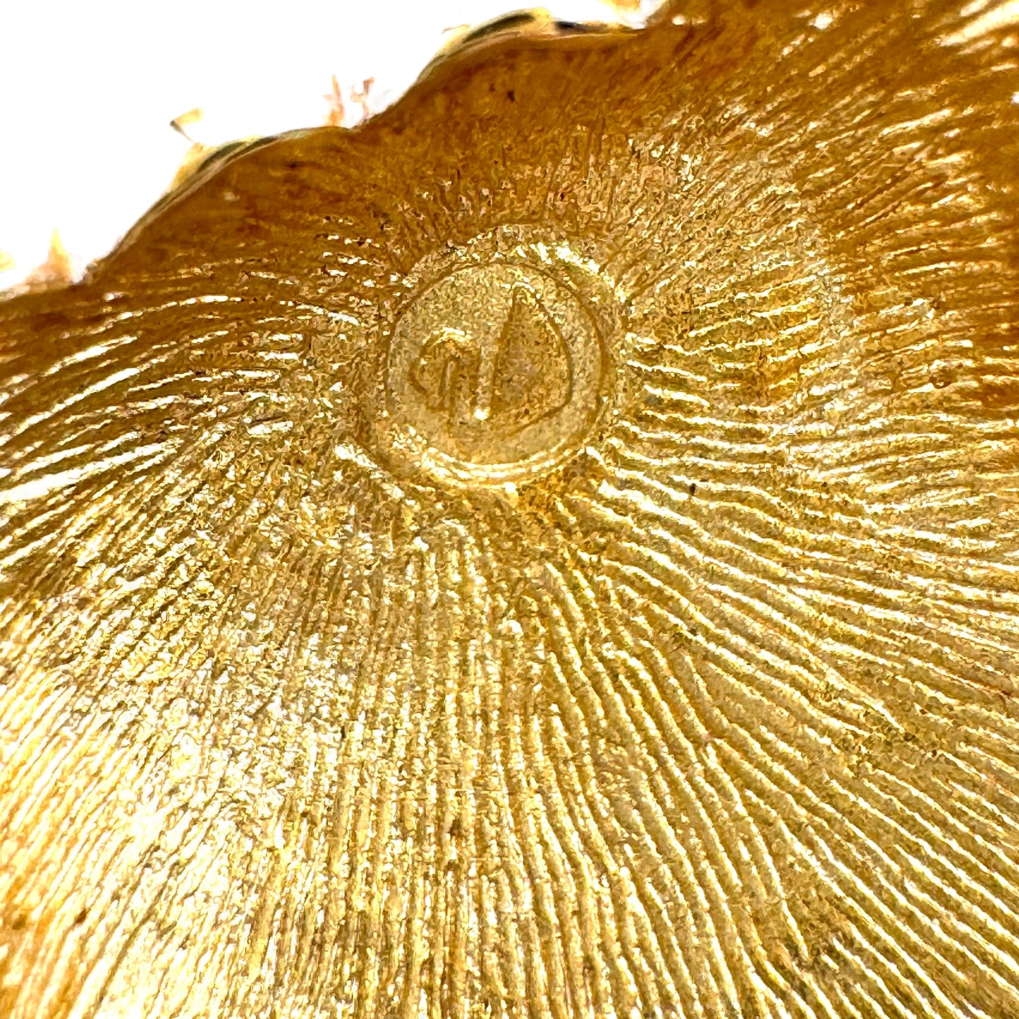 Swarovski (Swan Hallmark) Crystal Framed Half Ribbed Brooch