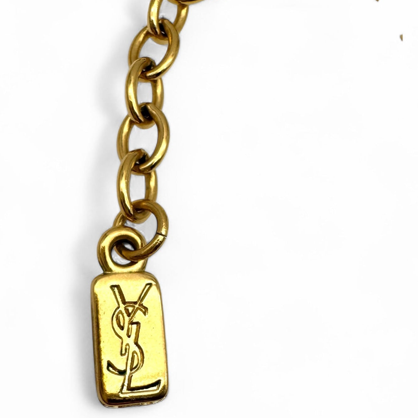 Yves Saint Laurent Robert Goossens Interlocking Open Heart Link Necklace