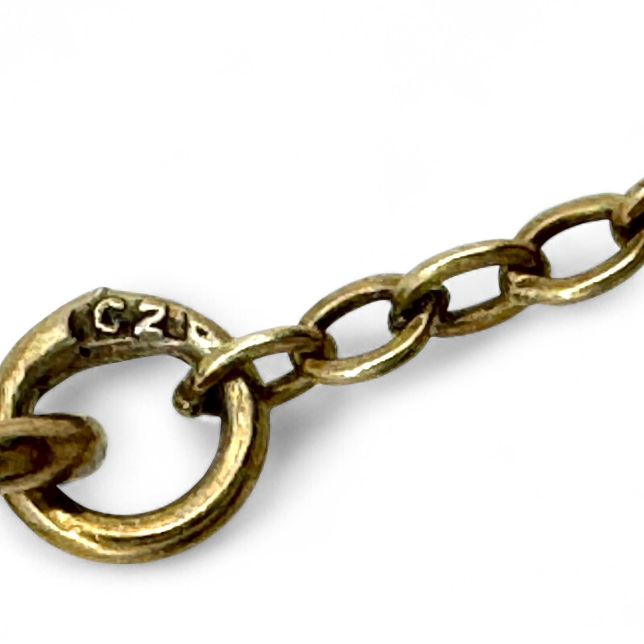 Vintage Bohemian Garnet Necklace in 900 Purity Silver with Gold Wash