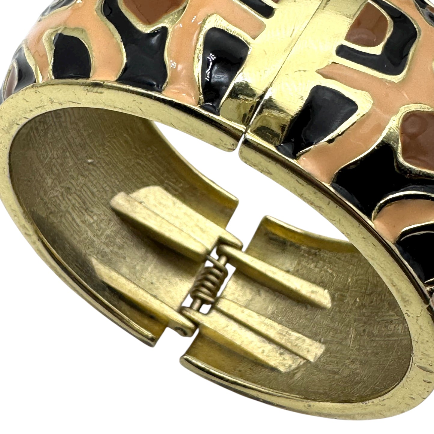 Zawadi South Africa Animal Print Enamel Clamper Bangle (Future Collectible)