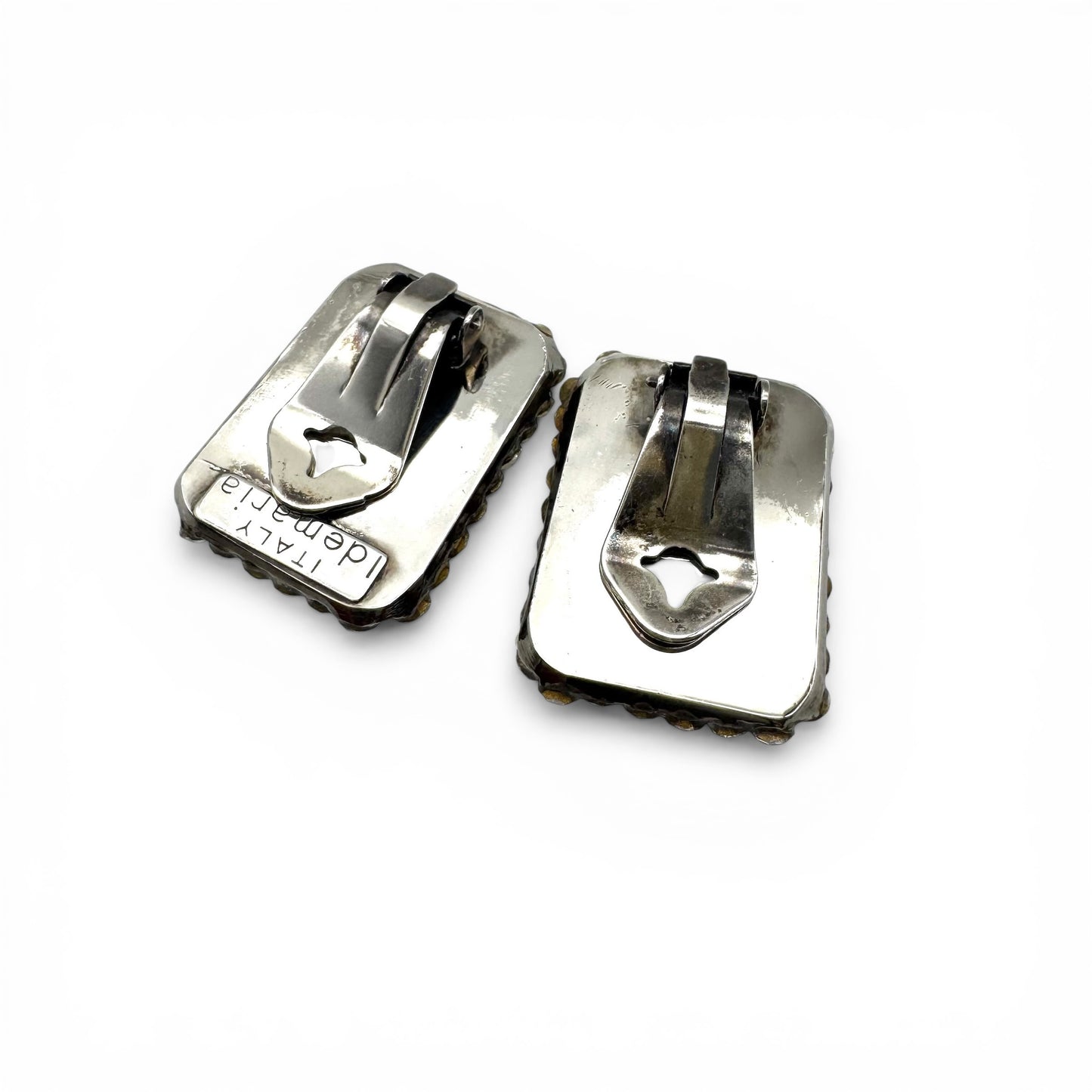 l demaria Dazzling RARE Clip on Crystal Earrings 1980s