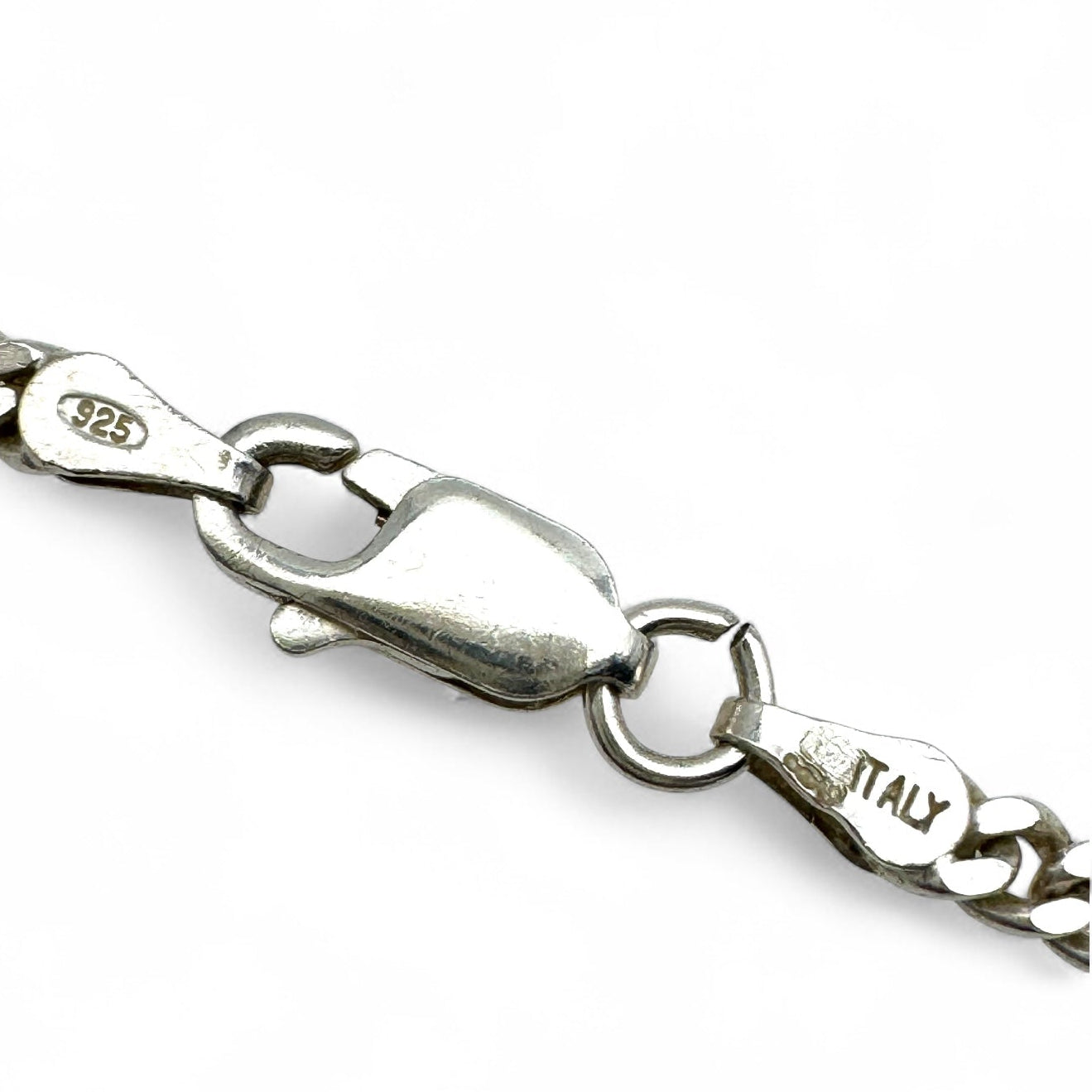 925 Silver Lapis Lazuli Cabochon Pendant On Italy 925 Silver Necklace