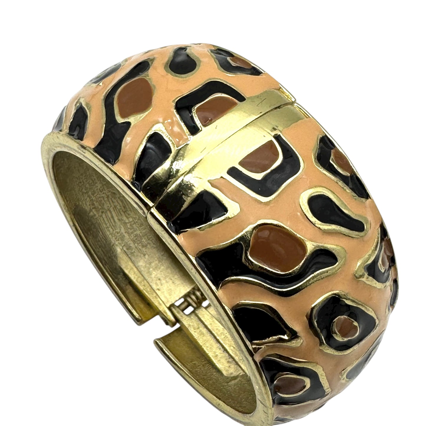 Zawadi South Africa Animal Print Enamel Clamper Bangle (Future Collectible)