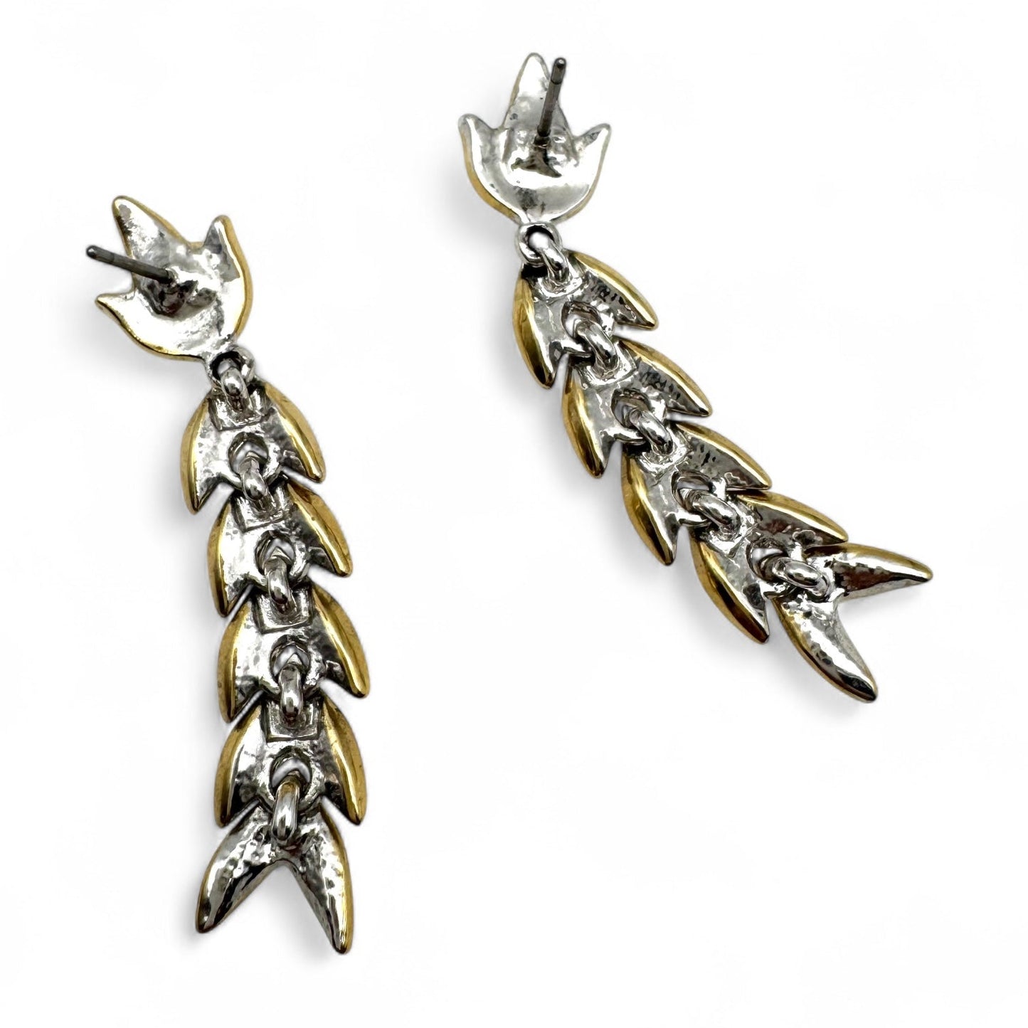 Vintage Swarovksi Crystal Dropper Pierced Earrings