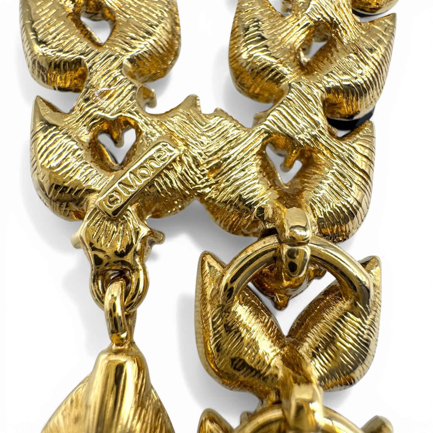 Monet Statement 1980s Swarovski Crystal Y-Necklace with Dual Teardrop Crystal Pendants in Original Box