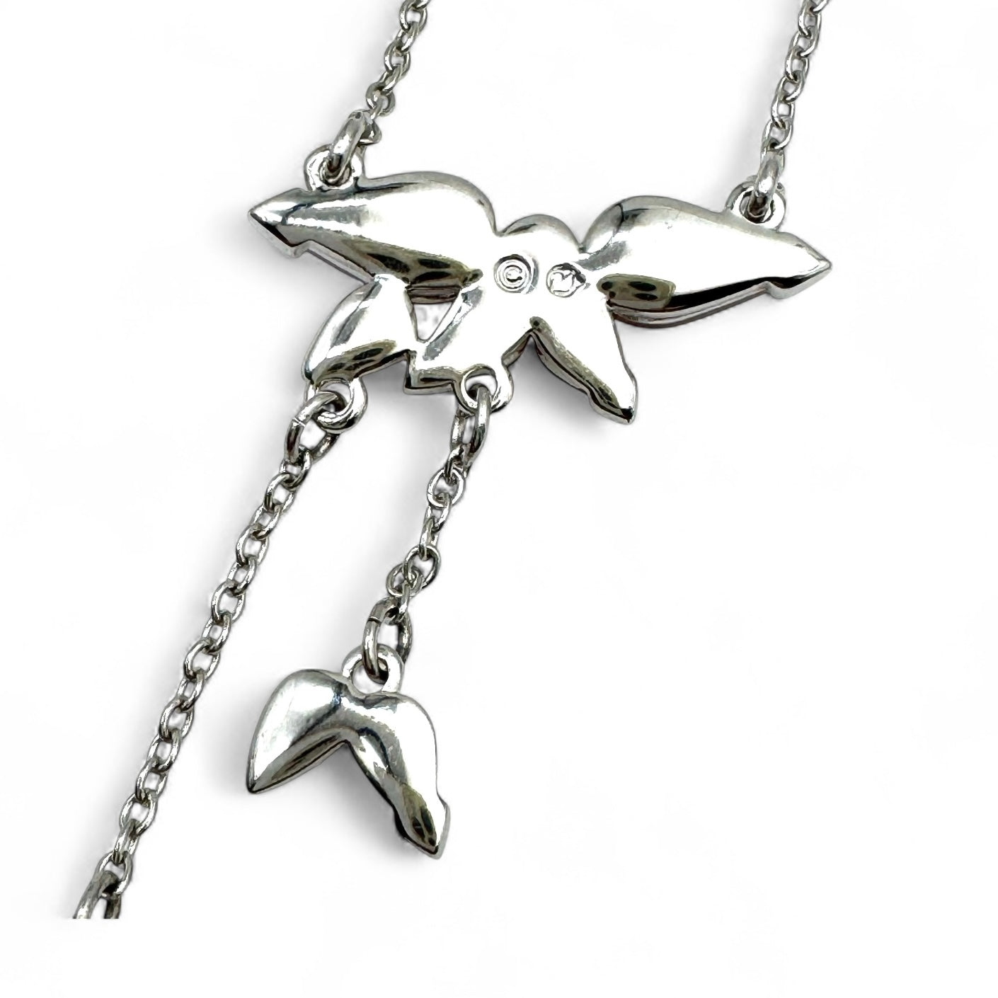 Swarovski (Swan Mark) Red Falling Petals Dropper Necklace