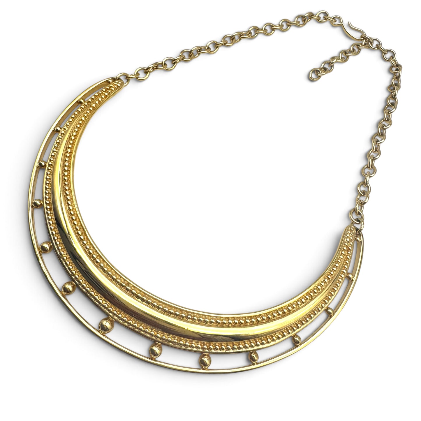 Monet Crescent Bib Collar Necklace